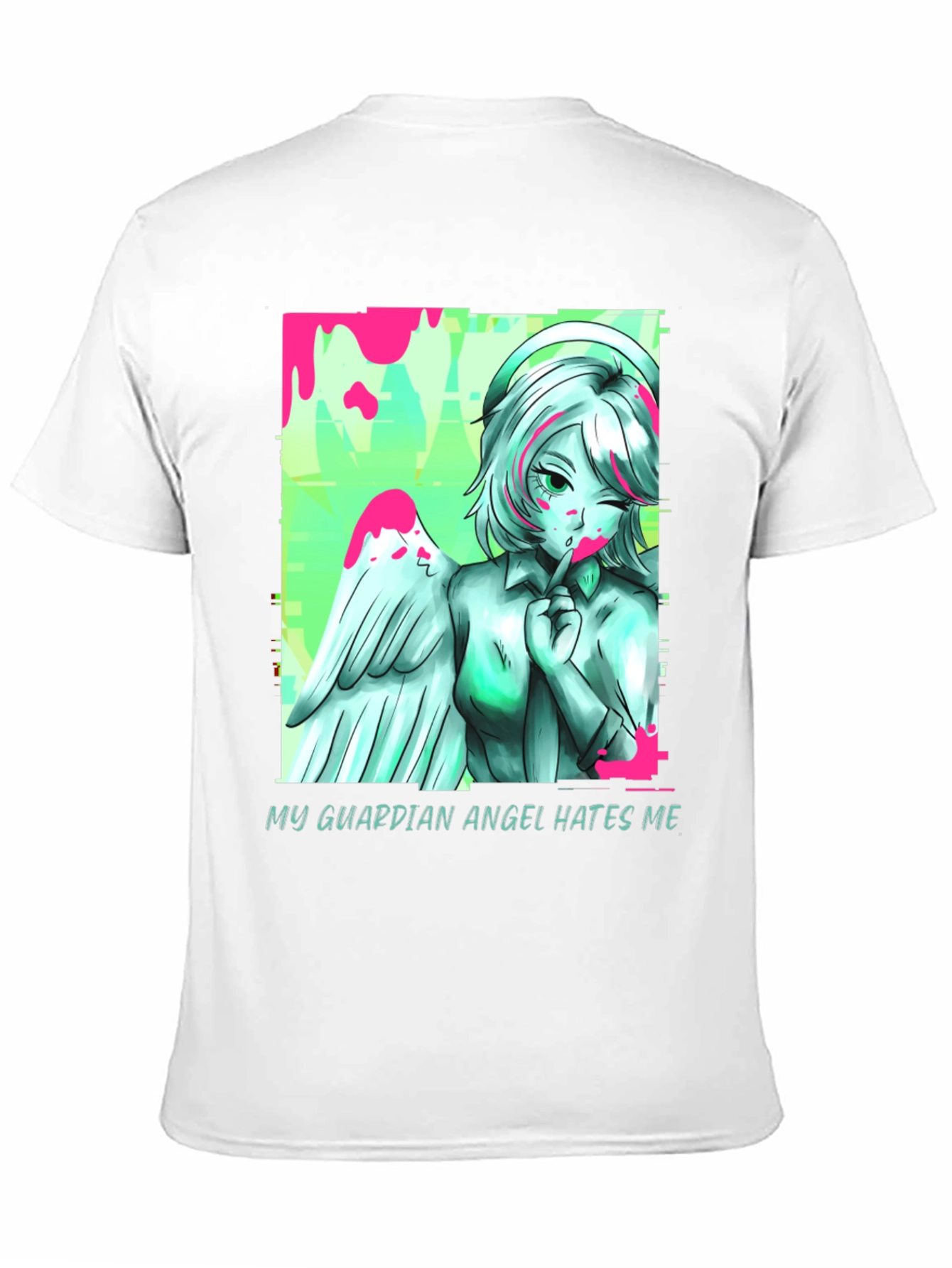 Guardian Angel Graphic Tee - Unisex Black T-Shirt