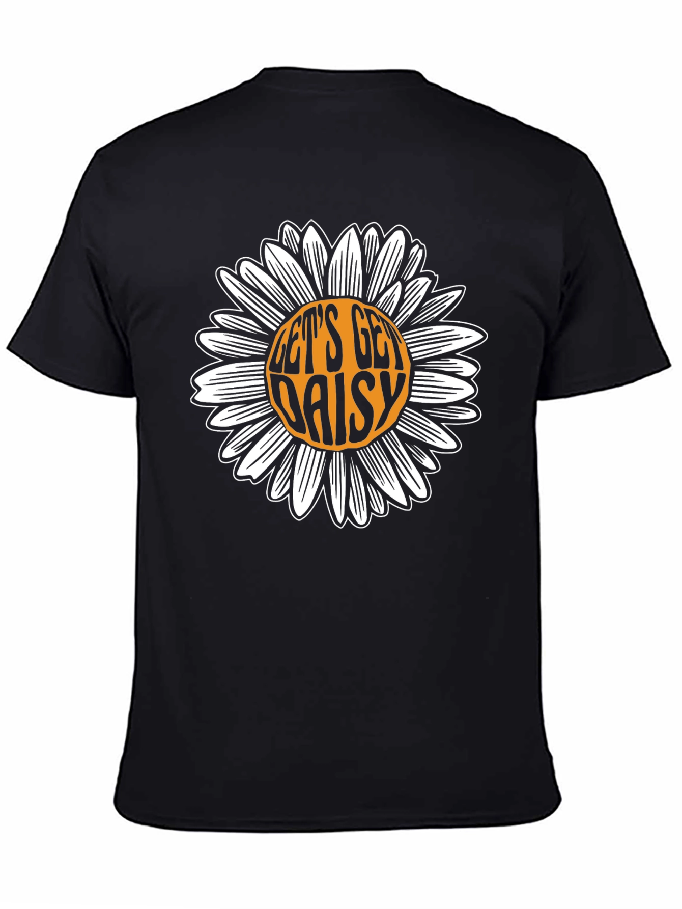 Lets Get Daisy Black T-Shirt