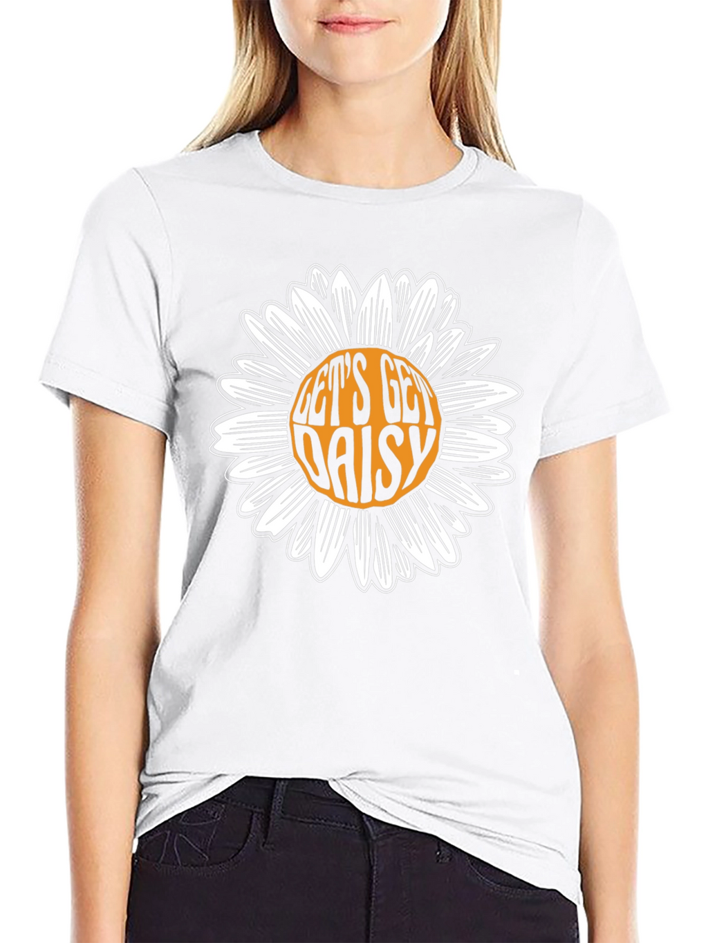 Lets Get Daisy Black T-Shirt