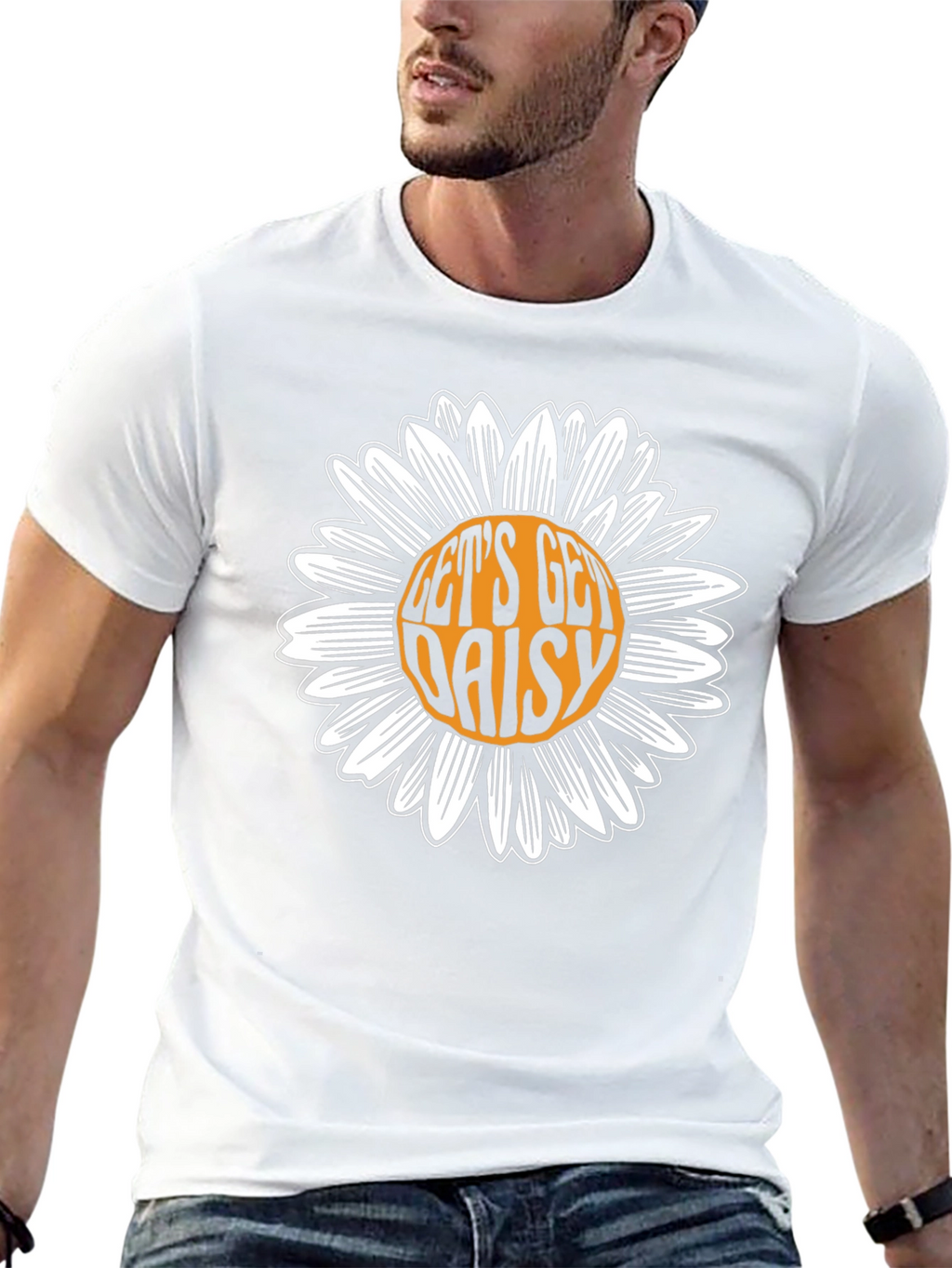 Lets Get Daisy Black T-Shirt