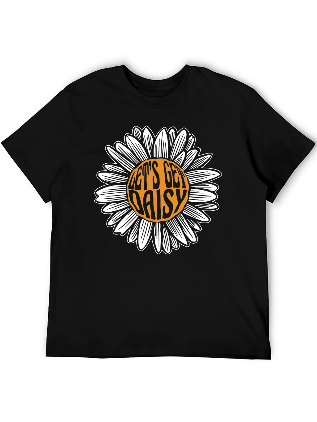 Lets Get Daisy Black T-Shirt