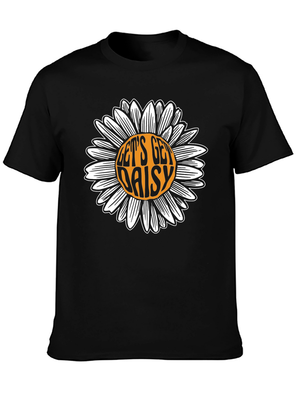Lets Get Daisy Black T-Shirt