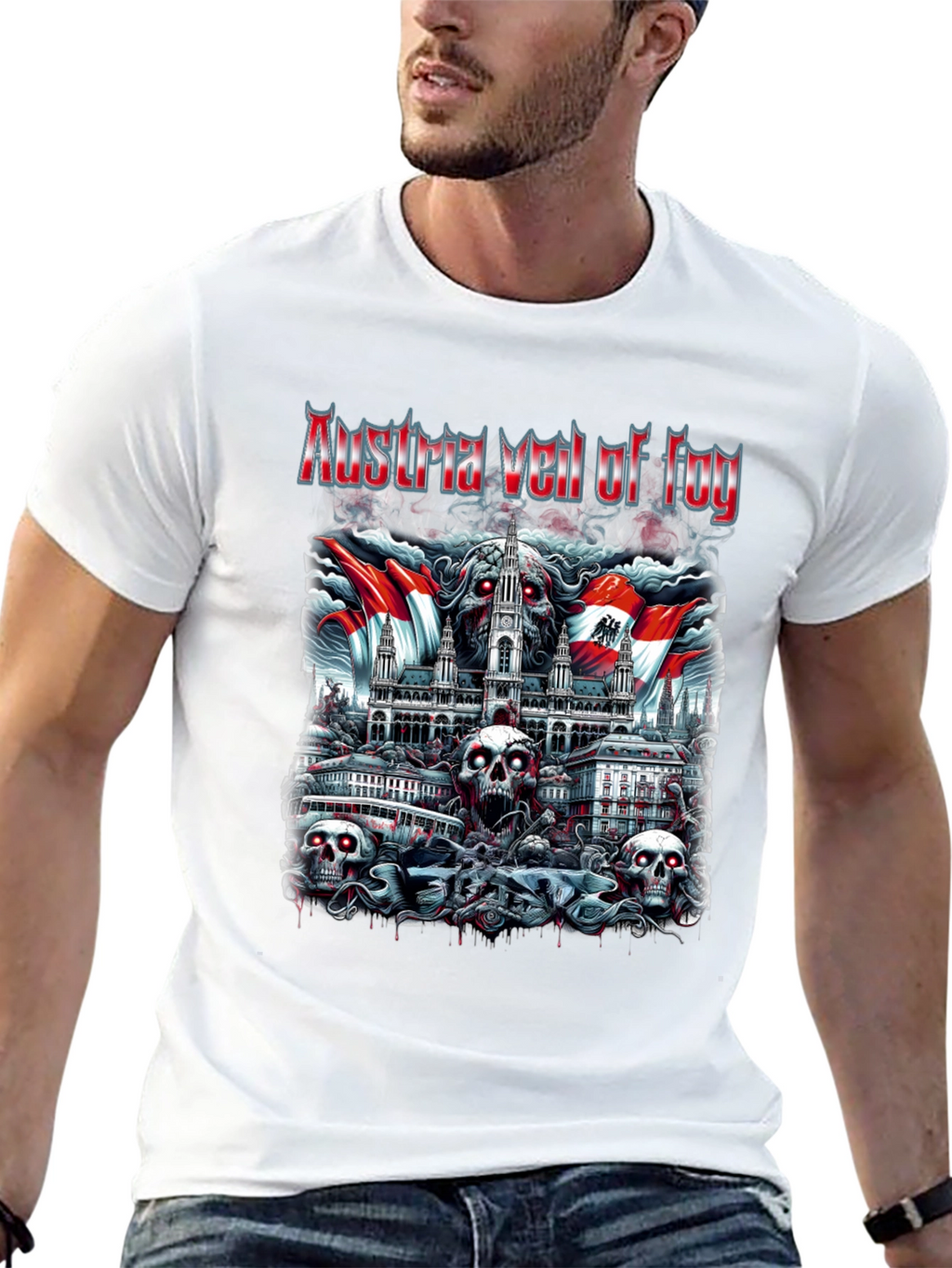Austria Veil of Fog Graphic T-Shirt