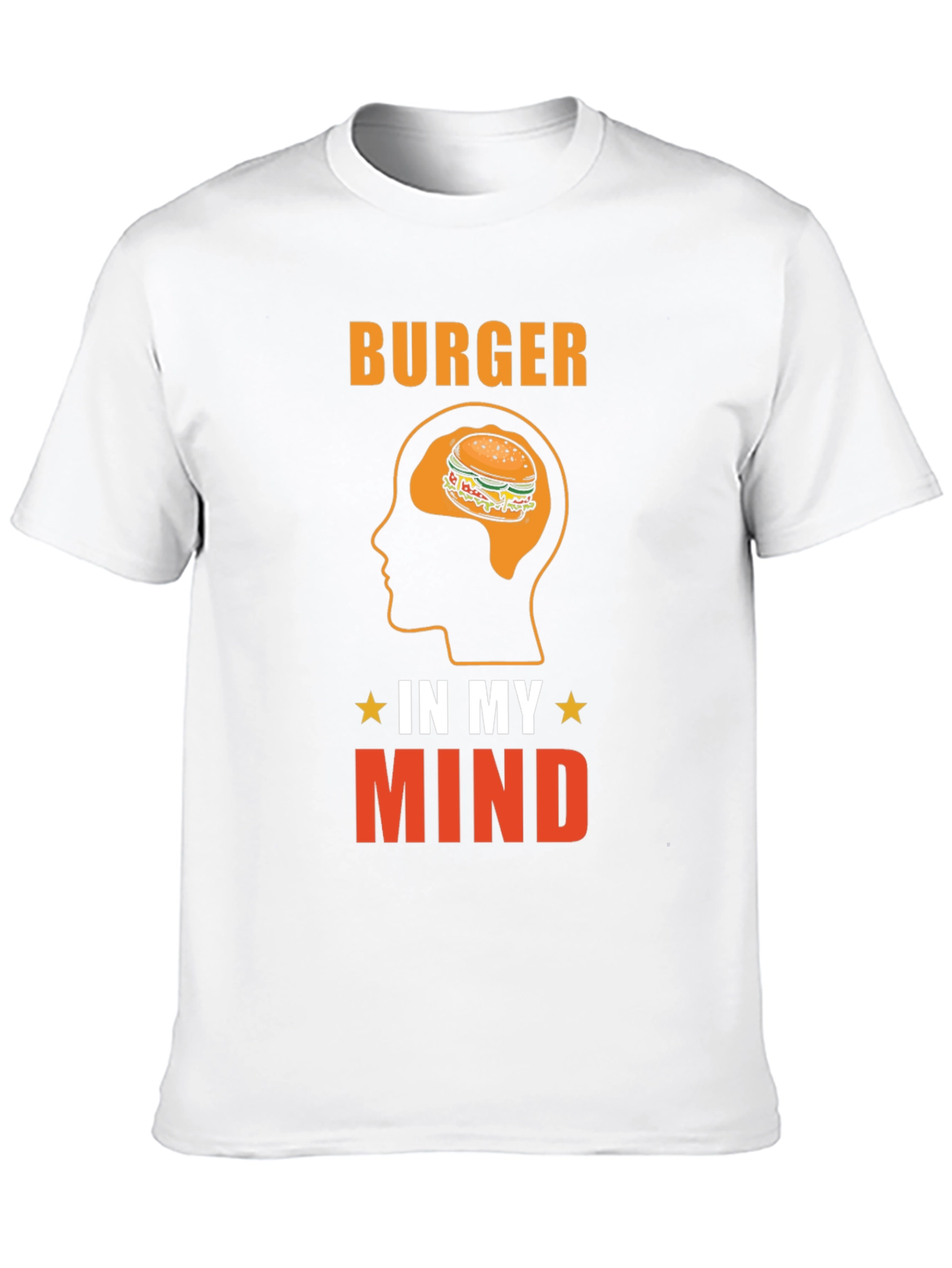 Burger In My Mind Graphic Tee - Foodie T-Shirt