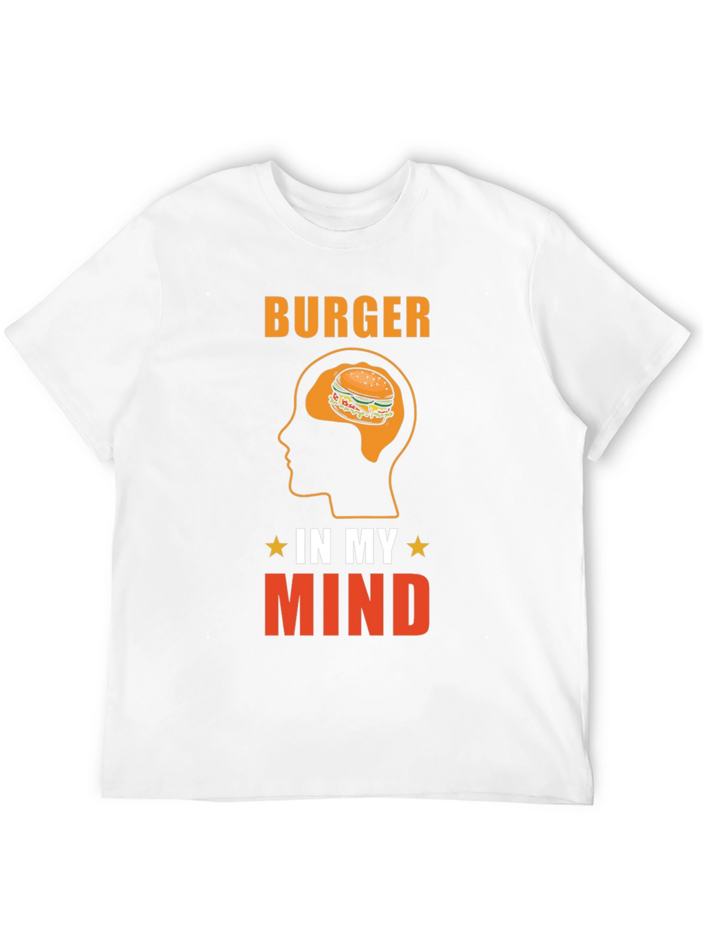 Burger In My Mind Graphic Tee - Foodie T-Shirt