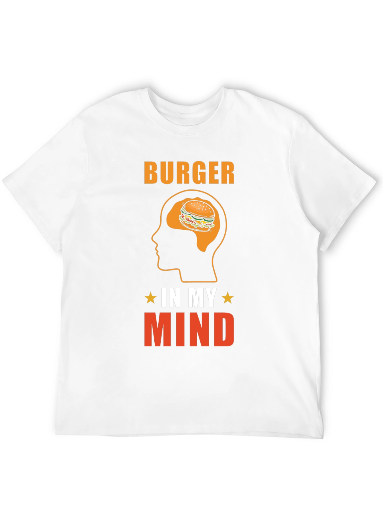 Burger In My Mind Graphic Tee - Foodie T-Shirt