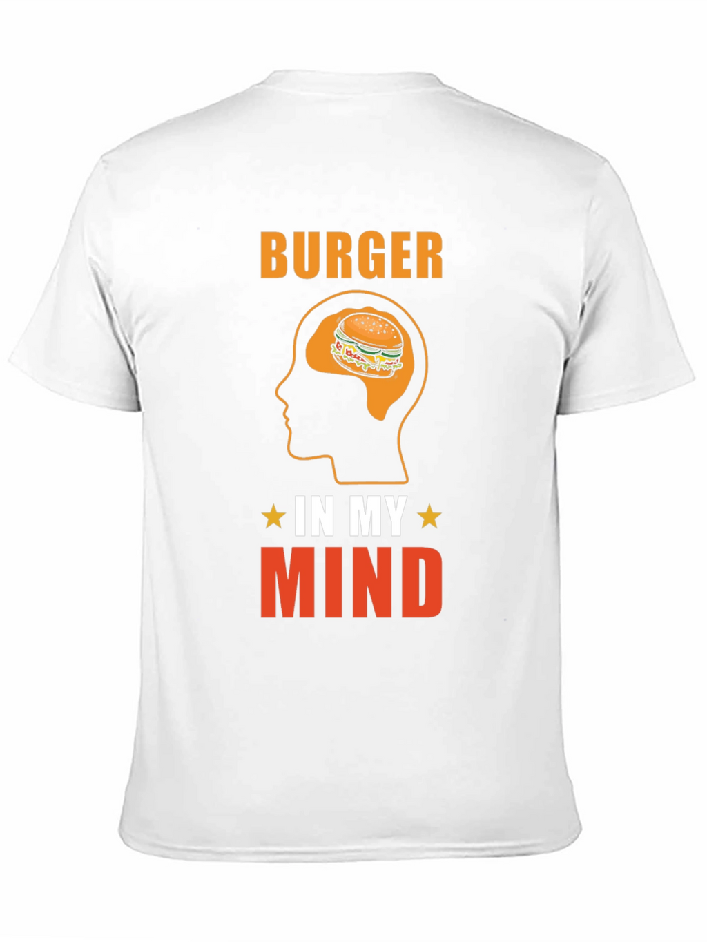 Burger In My Mind Graphic Tee - Foodie T-Shirt