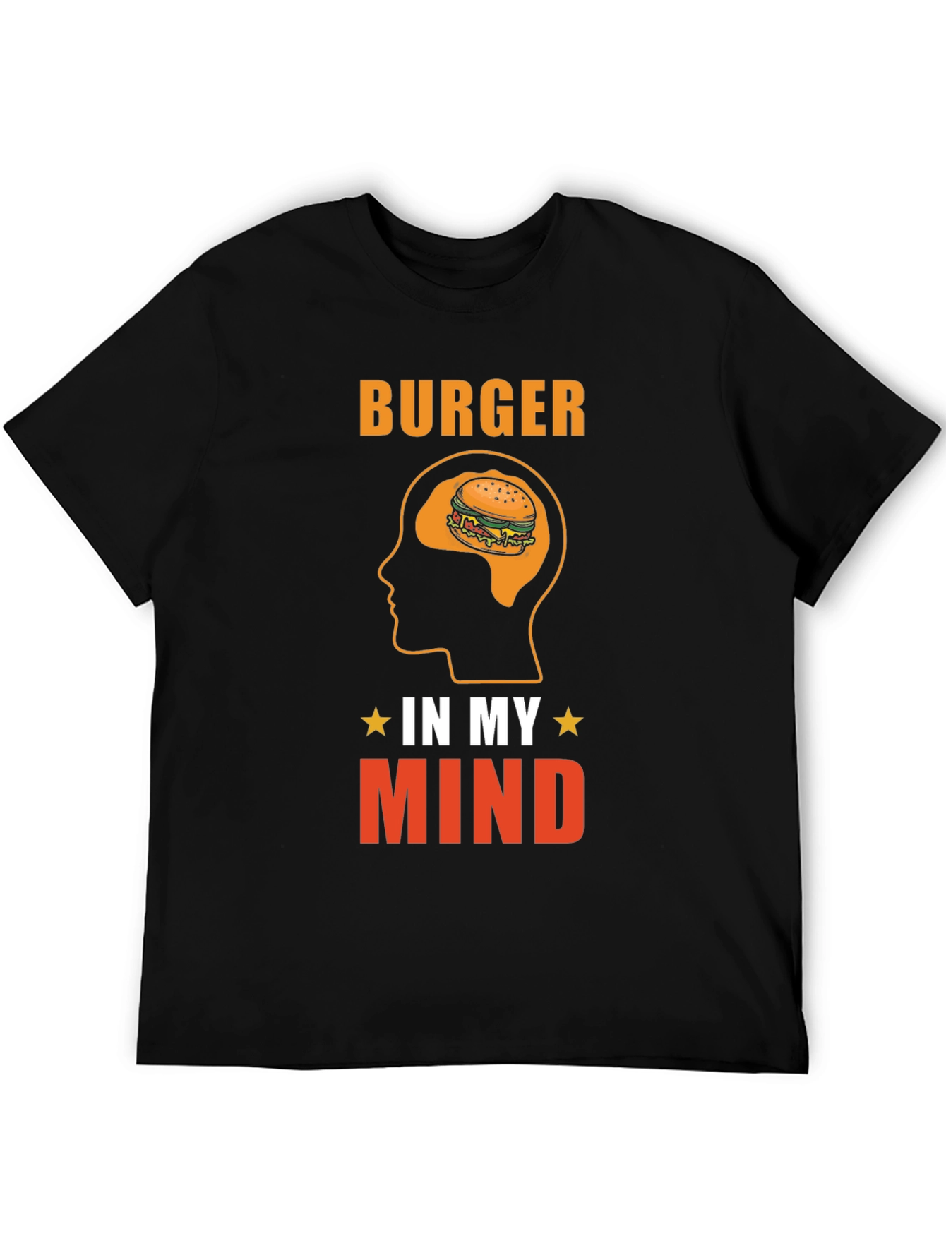 Burger In My Mind Graphic Tee - Foodie T-Shirt