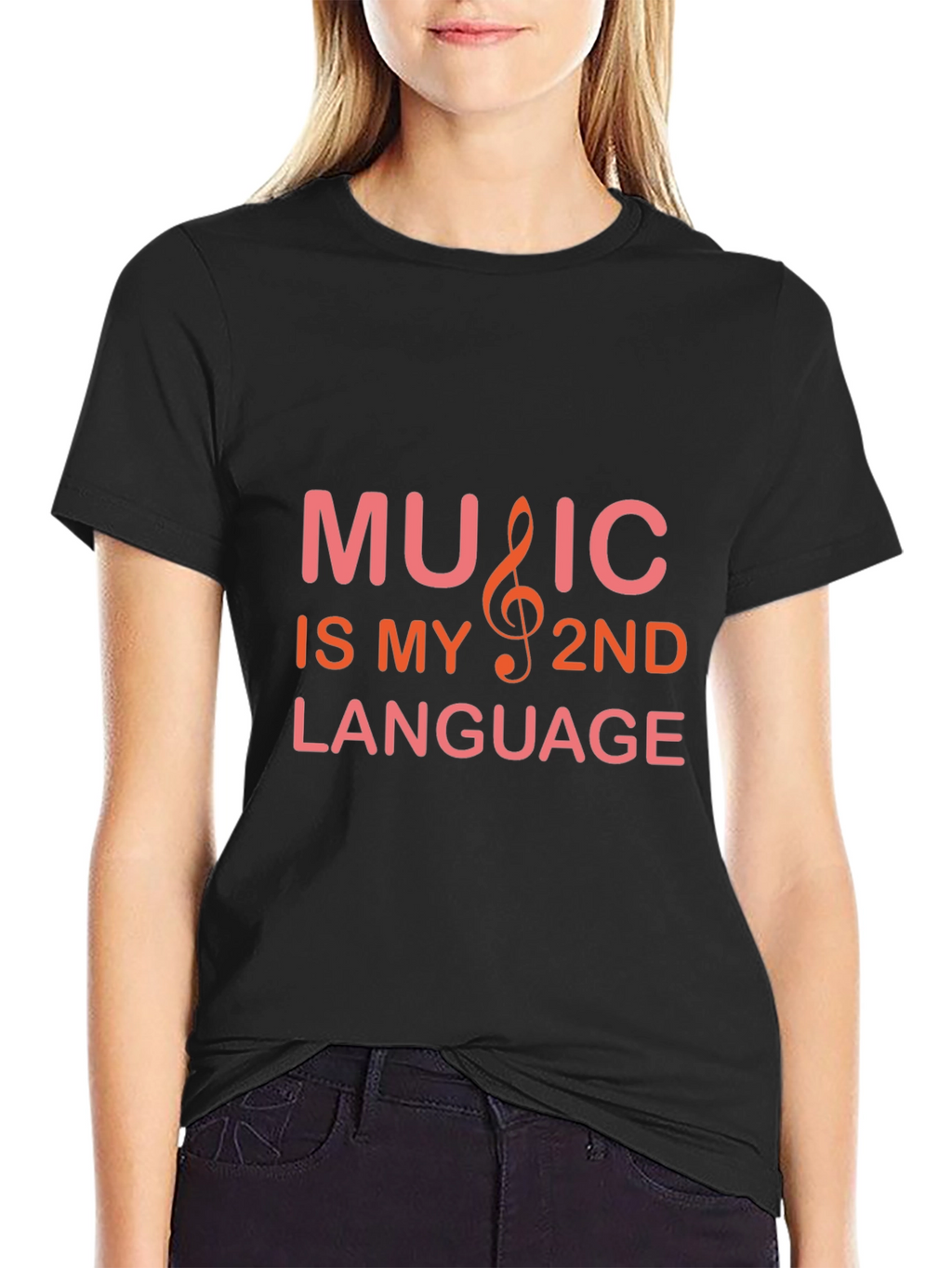 Music is My 2nd Language Graphic Tee