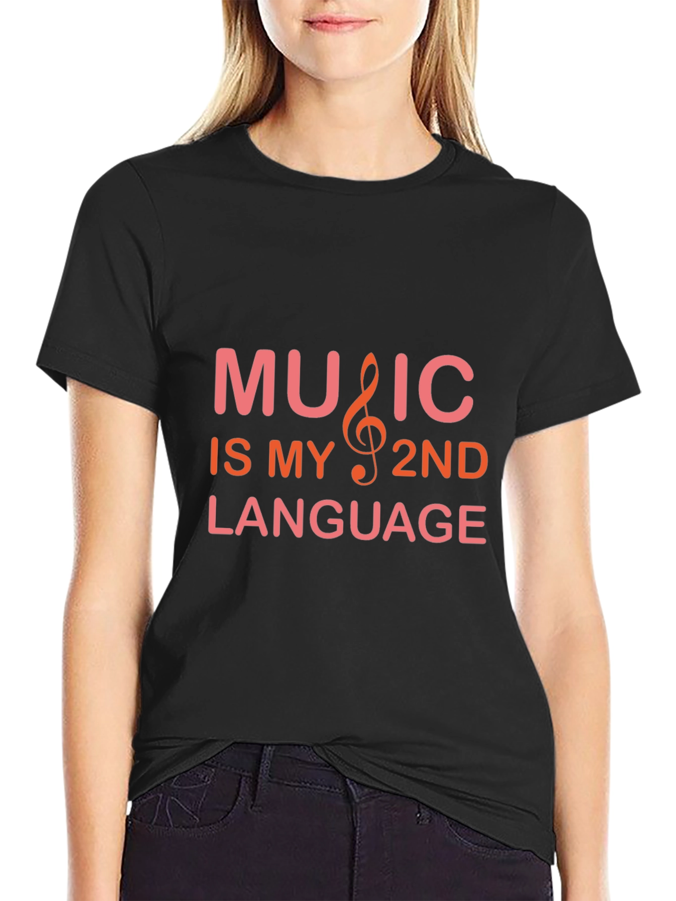Music is My 2nd Language Graphic Tee