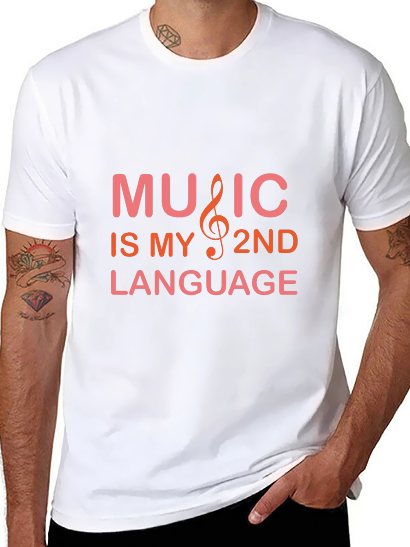 Music is My 2nd Language Graphic Tee