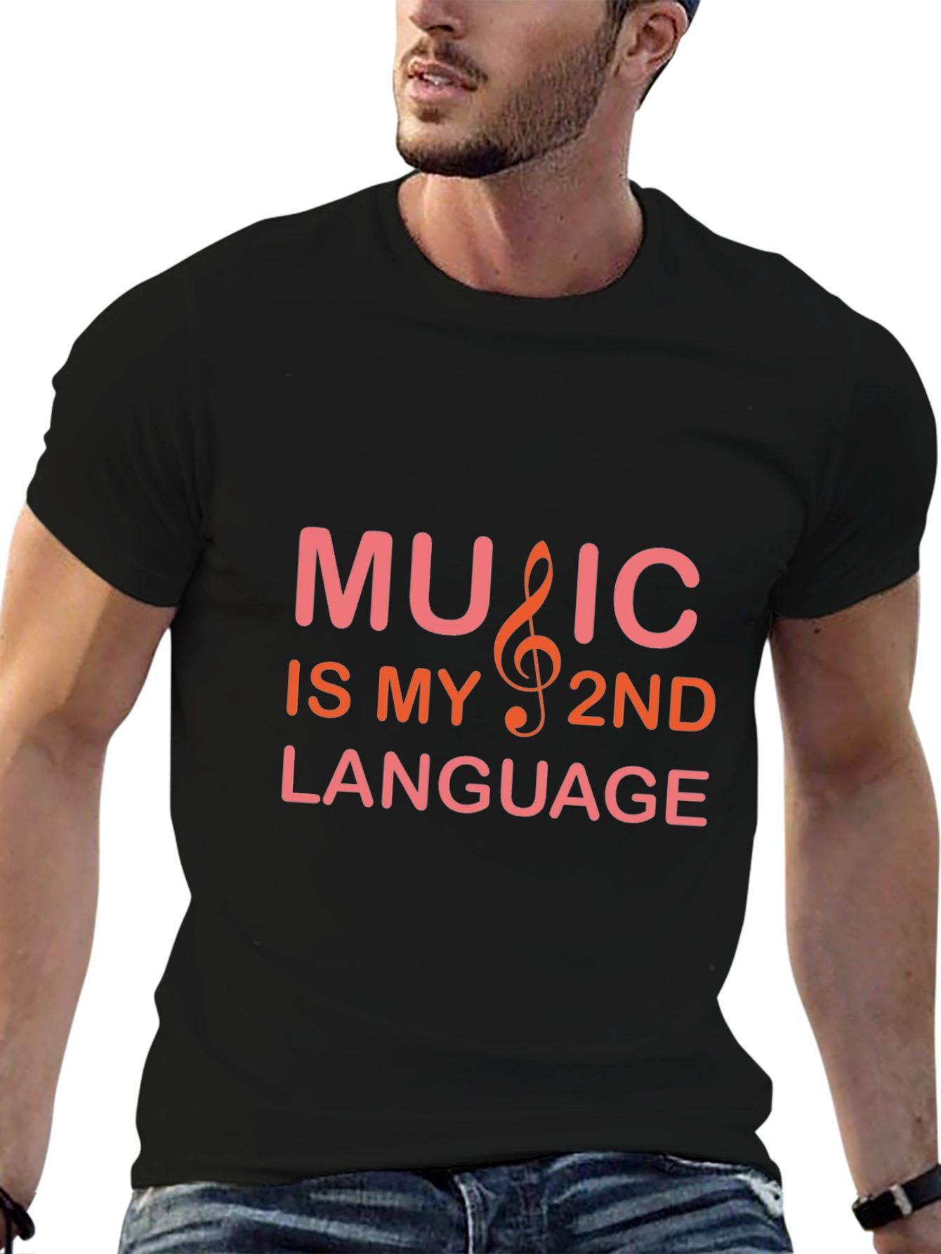 Music is My 2nd Language Graphic Tee