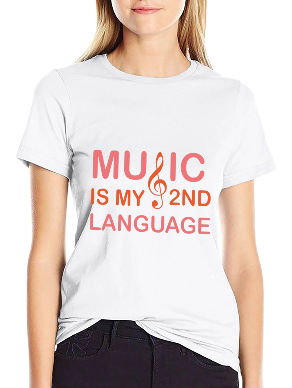 Music is My 2nd Language Graphic Tee