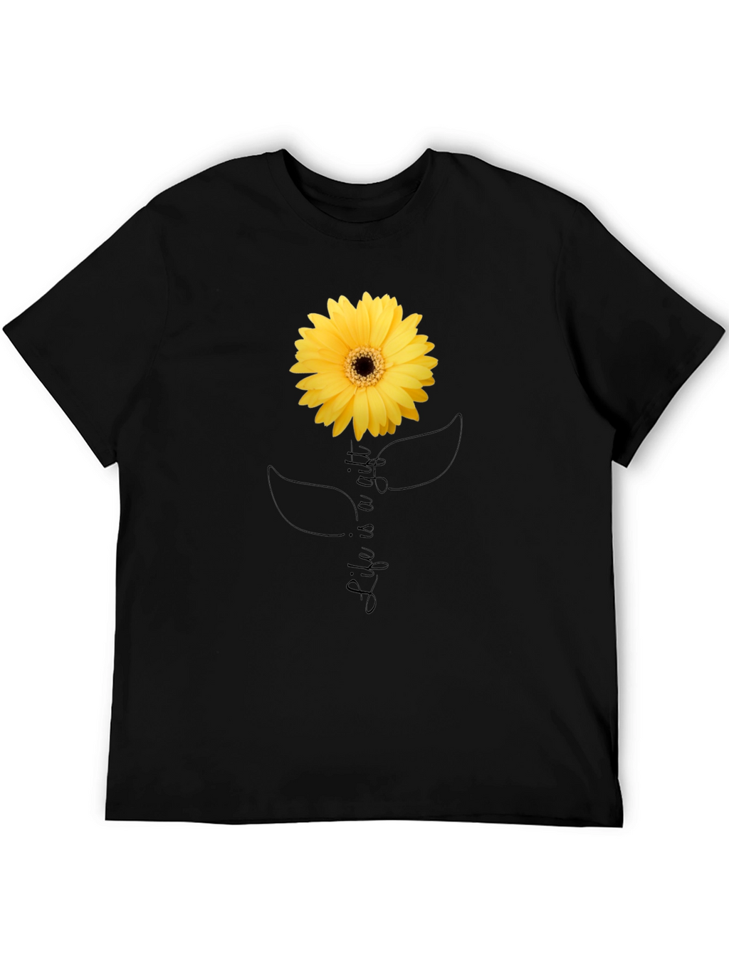 Life is a Gift Sunflower Graphic T-Shirt