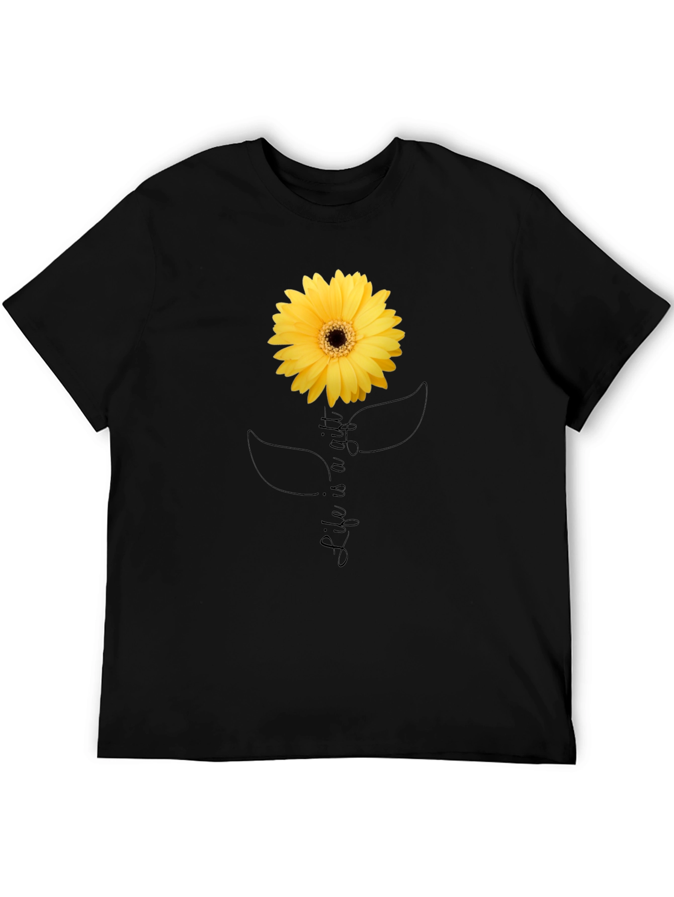 Life is a Gift Sunflower Graphic T-Shirt