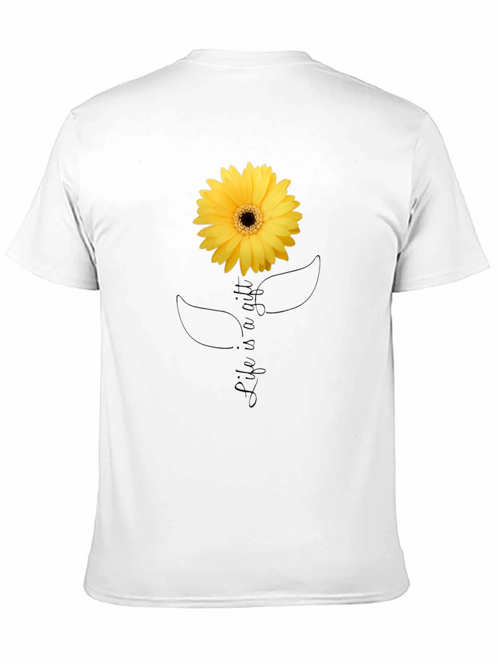 Life is a Gift Sunflower Graphic T-Shirt