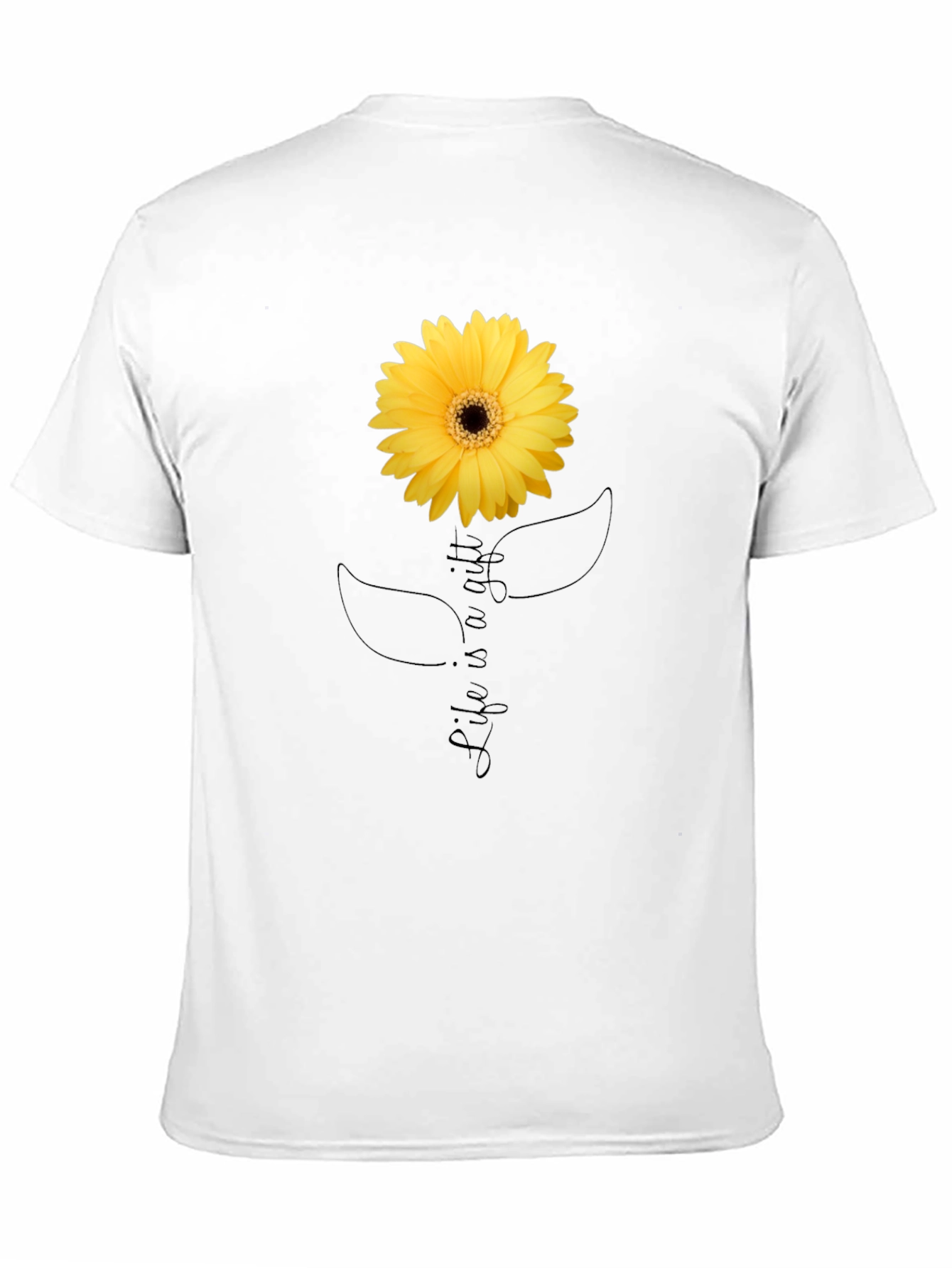 Life is a Gift Sunflower Graphic T-Shirt