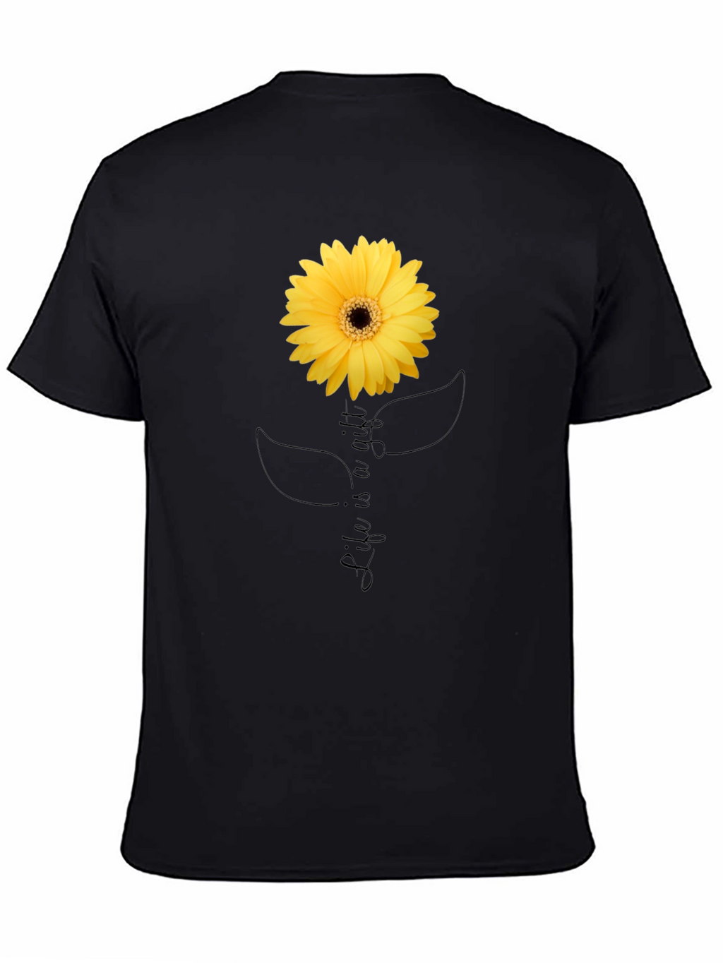 Life is a Gift Sunflower Graphic T-Shirt