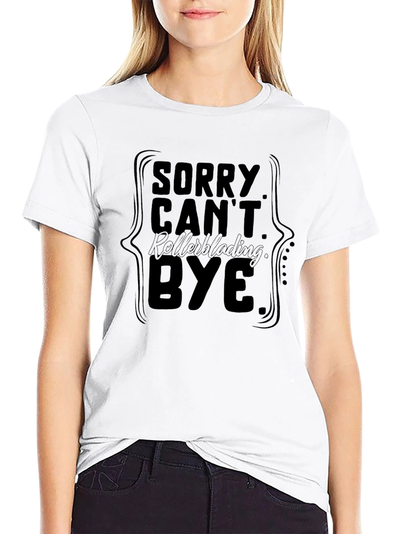 Sorry Cant Rollerblading Bye T-Shirt