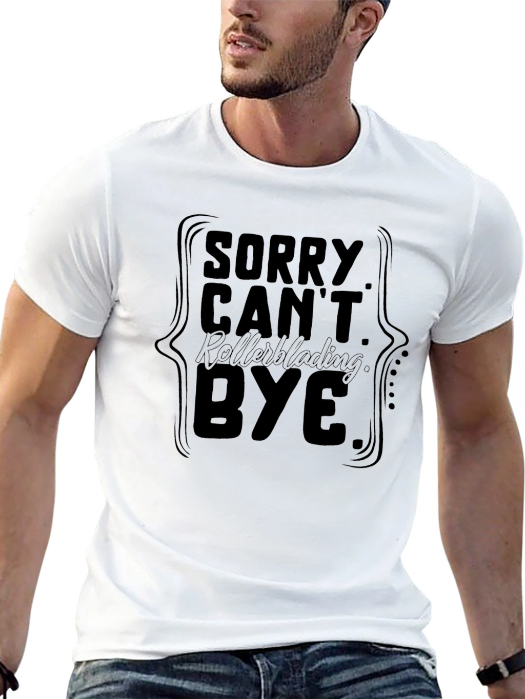 Sorry Cant Rollerblading Bye T-Shirt