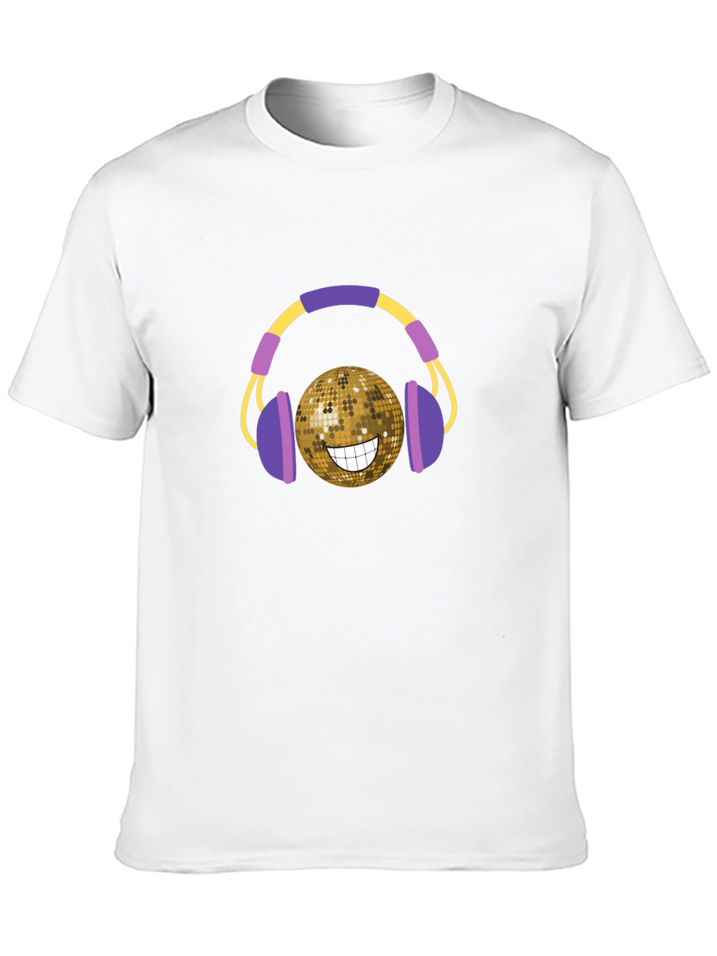 Disco Ball Headphones Graphic T-Shirt