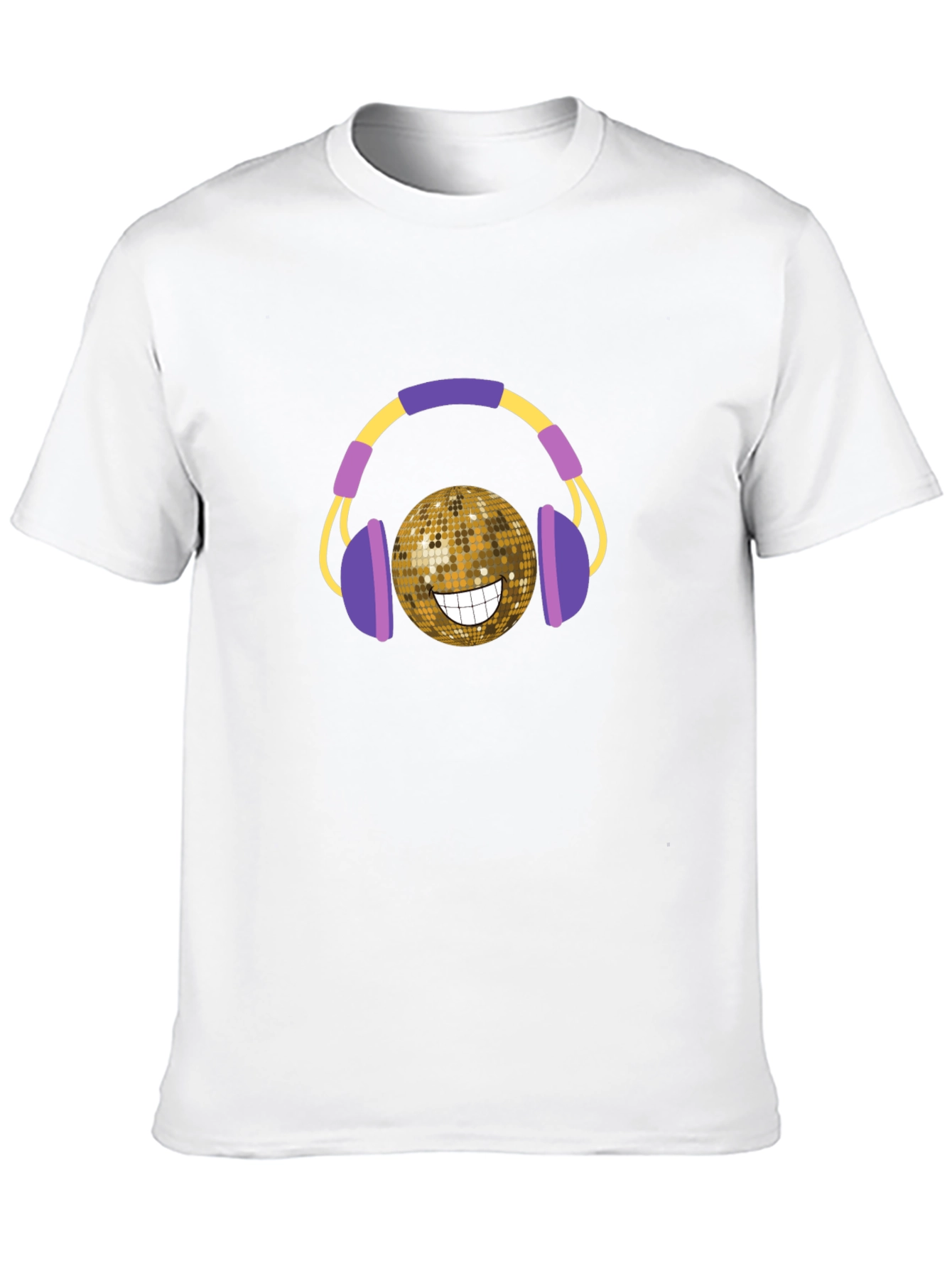 Disco Ball Headphones Graphic T-Shirt