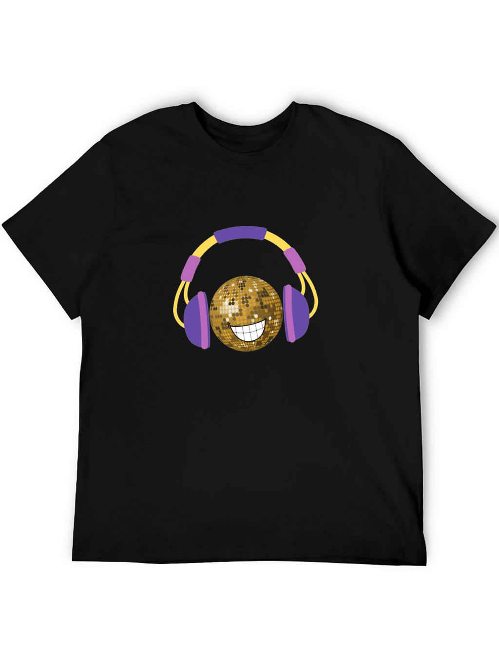 Disco Ball Headphones Graphic T-Shirt