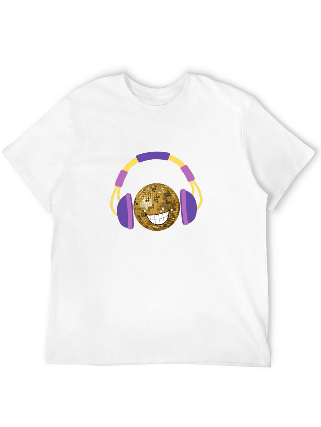 Disco Ball Headphones Graphic T-Shirt