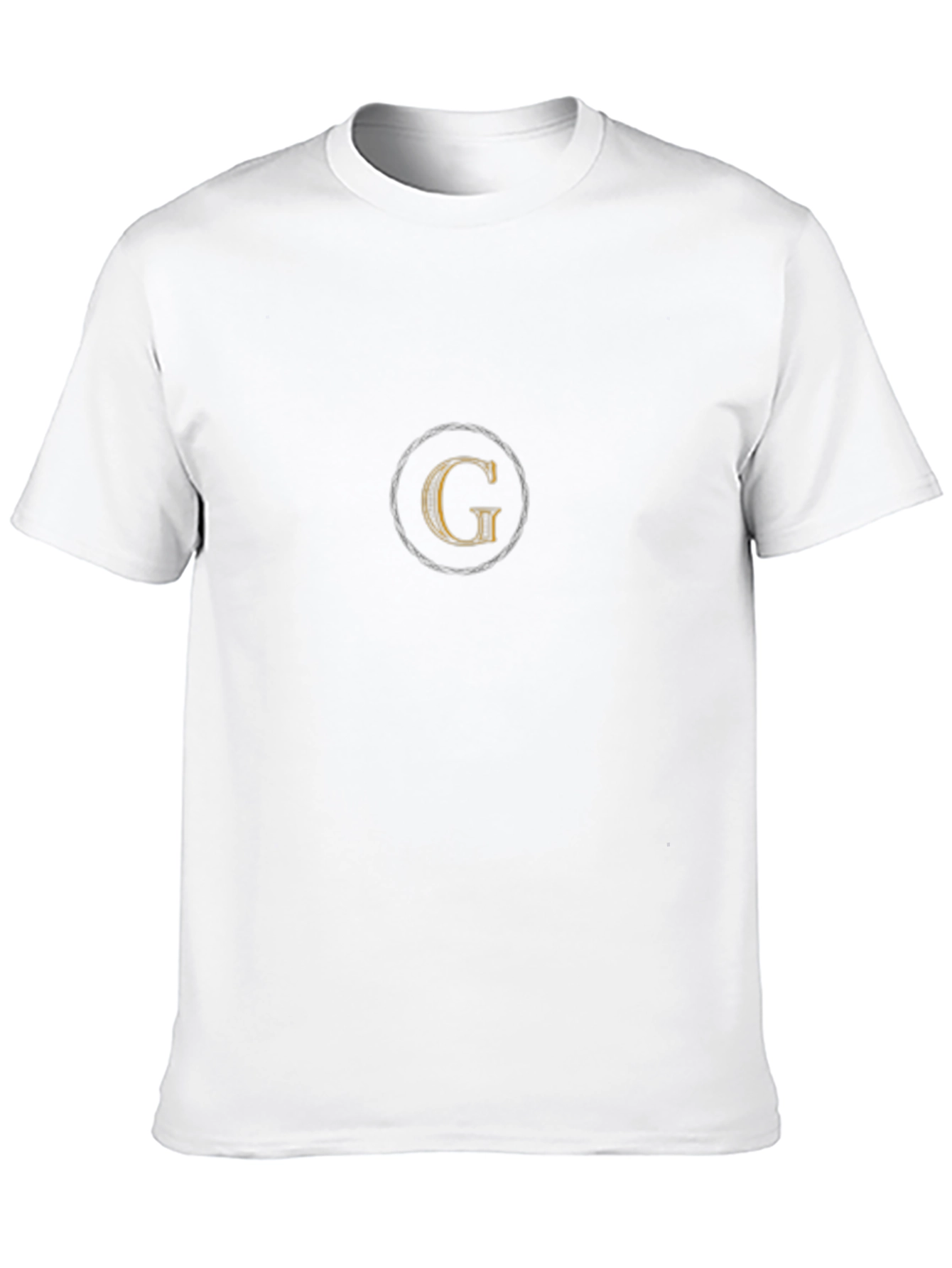 Black Tee with Initial G Graphic