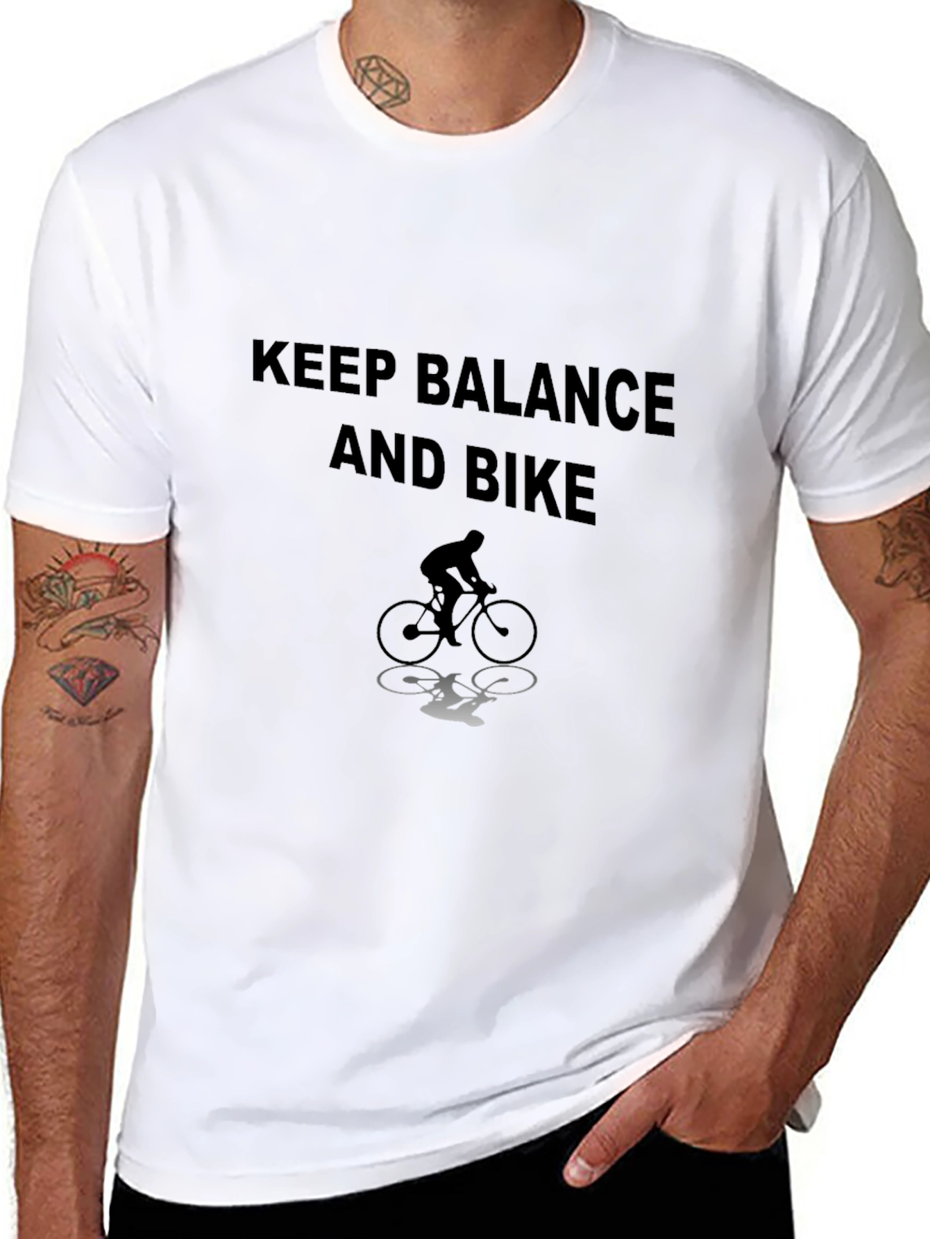 Keep Balance and Bike Graphic Tee