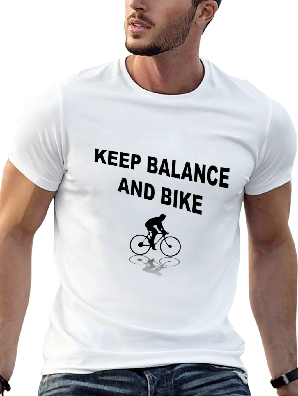 Keep Balance and Bike Graphic Tee