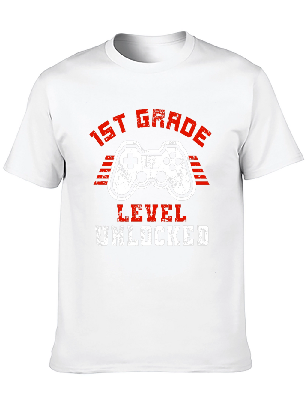 1st Grade Level Unlocked T-Shirt - Gaming Design