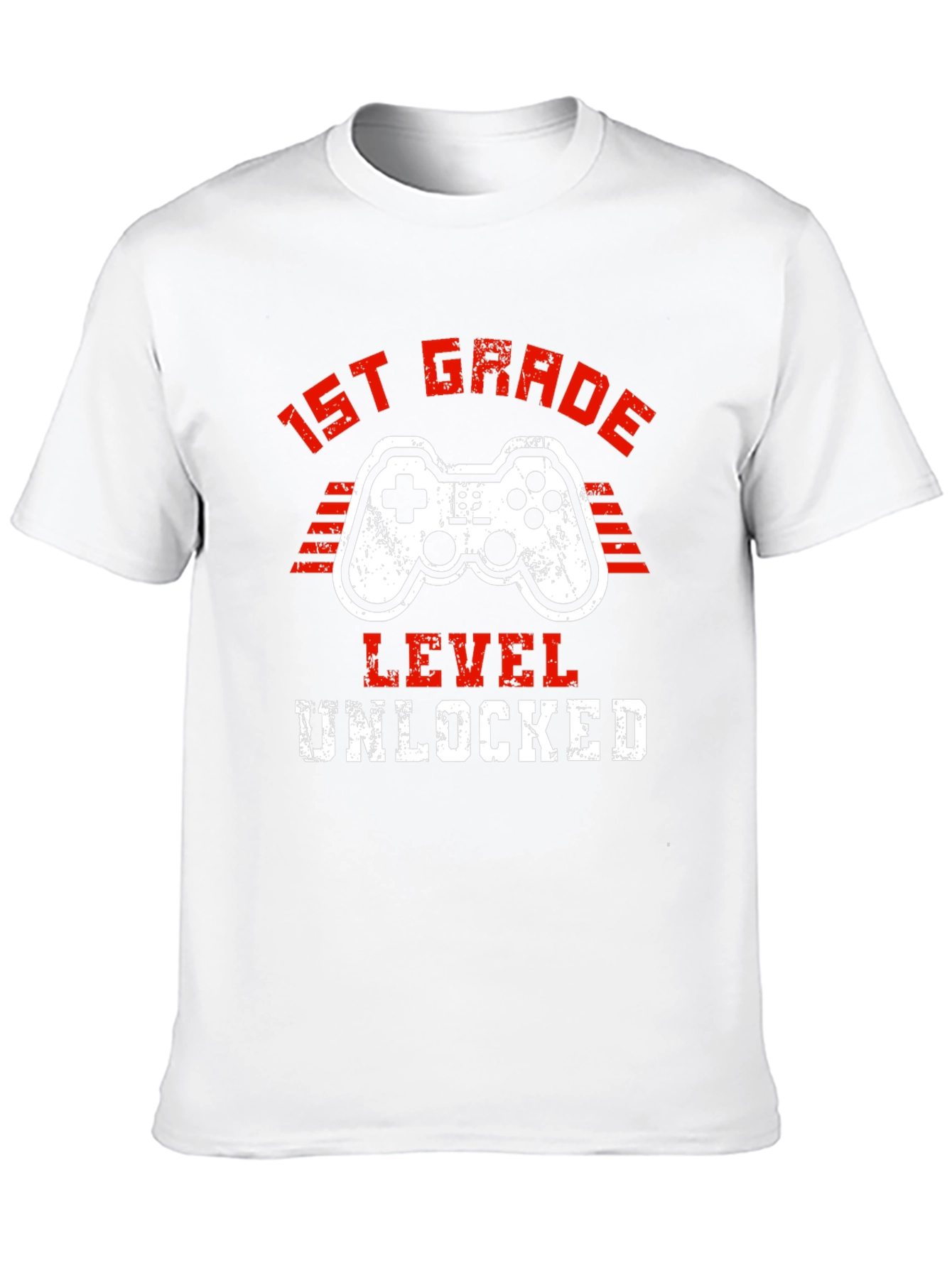 1st Grade Level Unlocked T-Shirt - Gaming Design