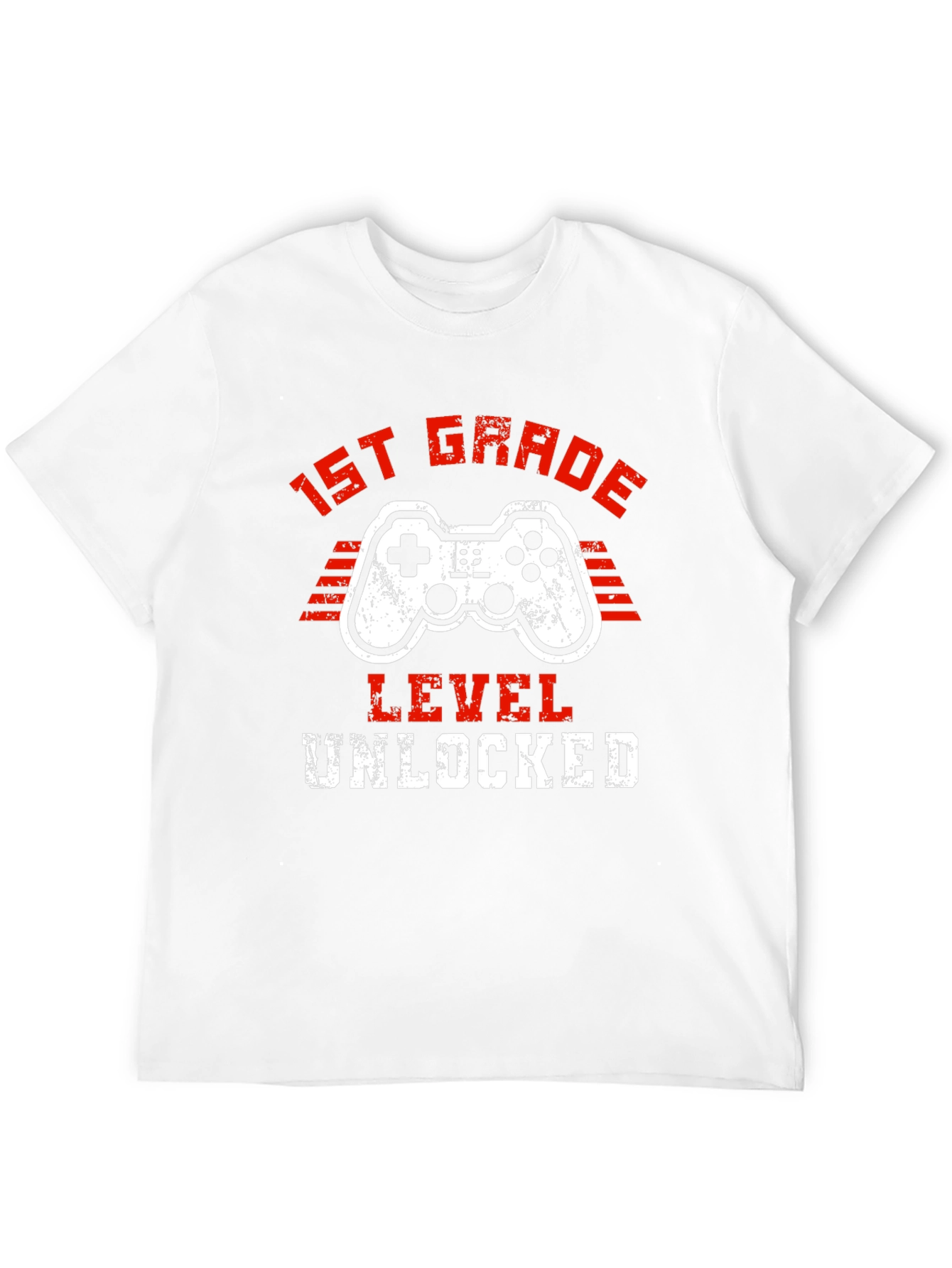 1st Grade Level Unlocked T-Shirt - Gaming Design