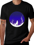 Wolf Moon Night Graphic Tee