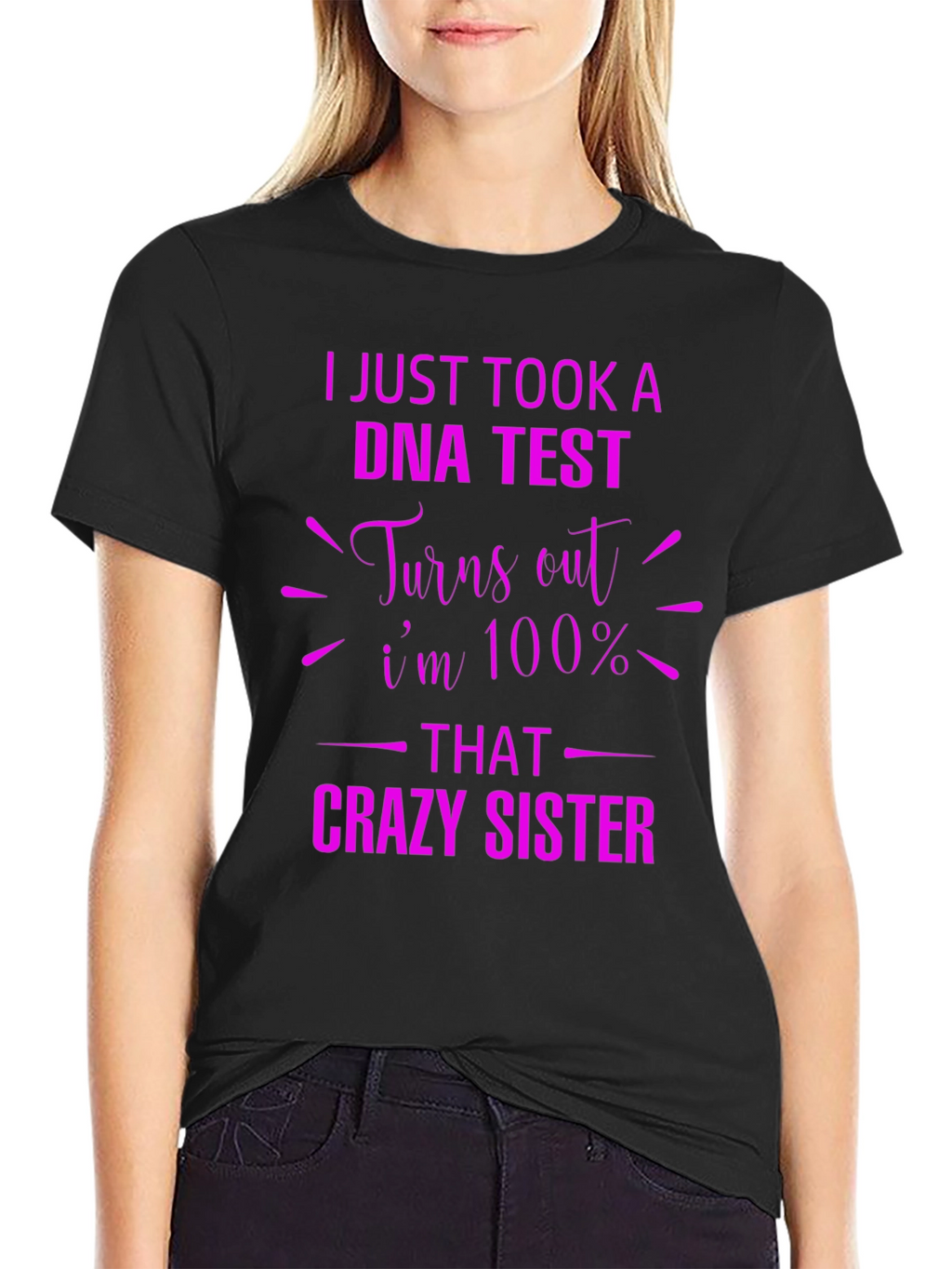 Crazy Sister DNA Test Graphic Tee