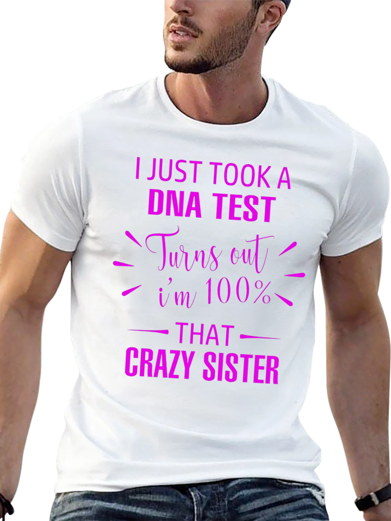 Crazy Sister DNA Test Graphic Tee