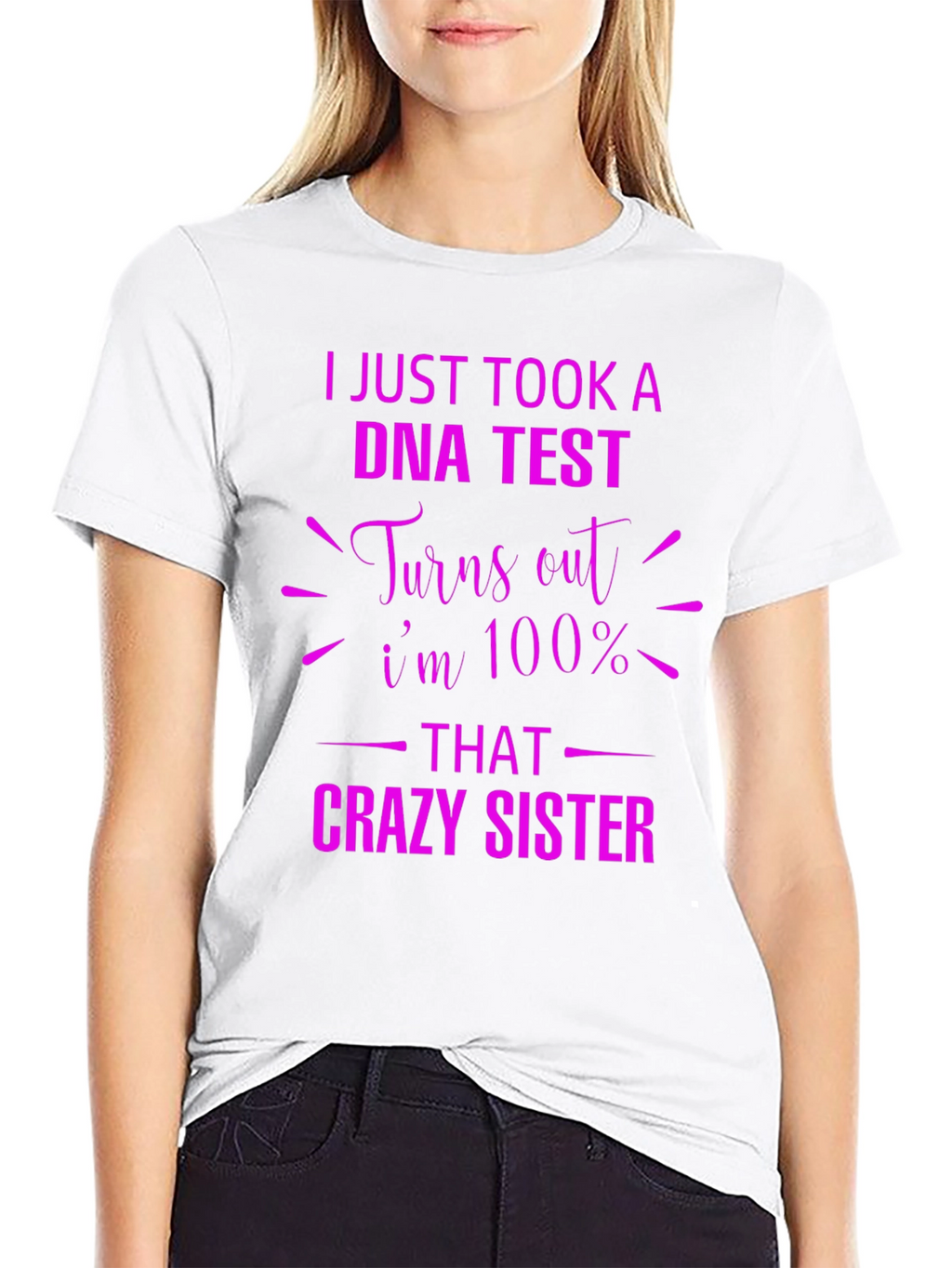 Crazy Sister DNA Test Graphic Tee