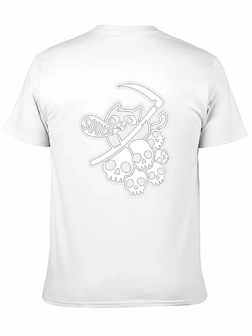 Grim Reaper Cat Souls T-Shirt