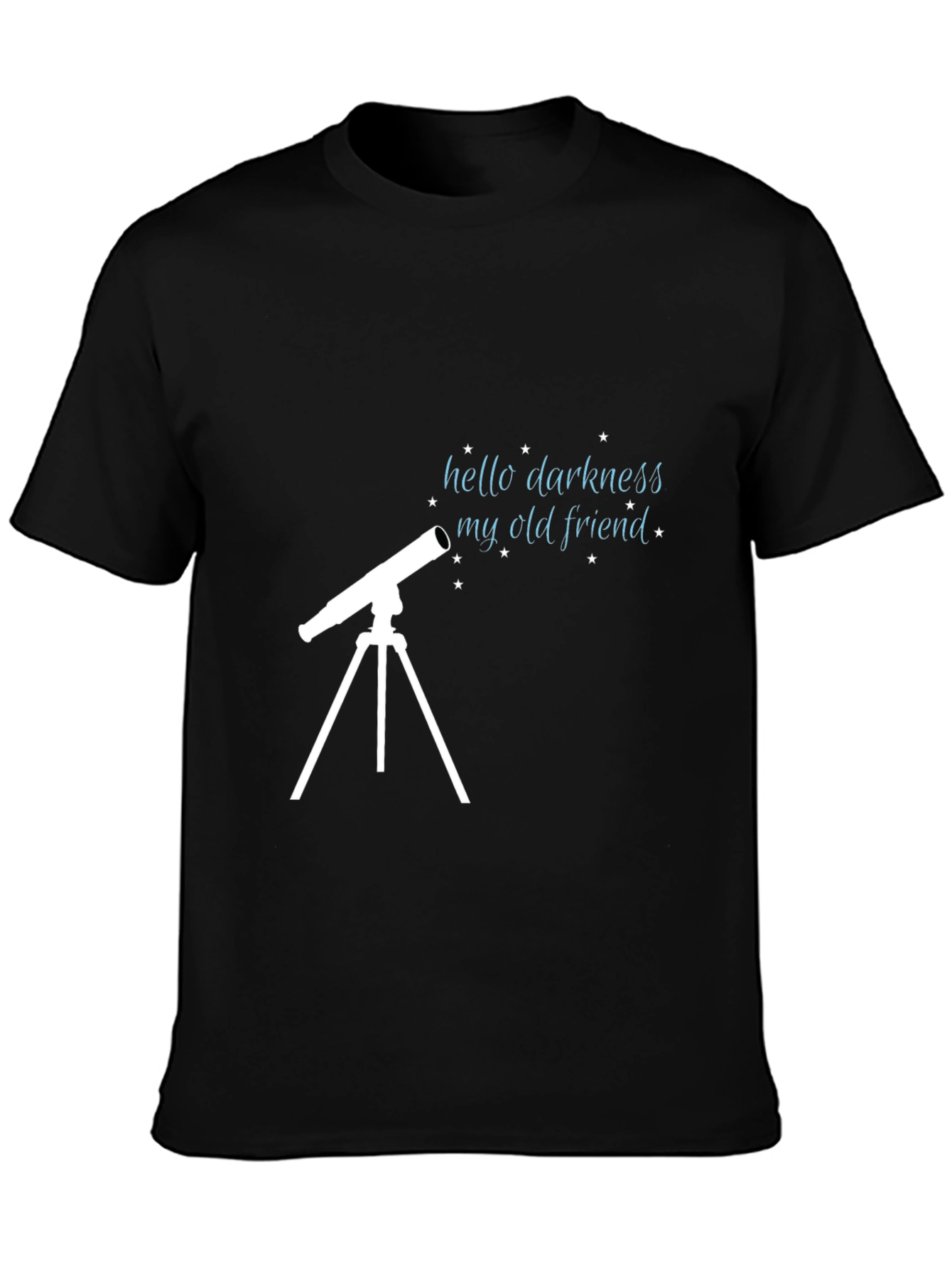 Hello Darkness My Old Friend Telescope Graphic T-Shirt