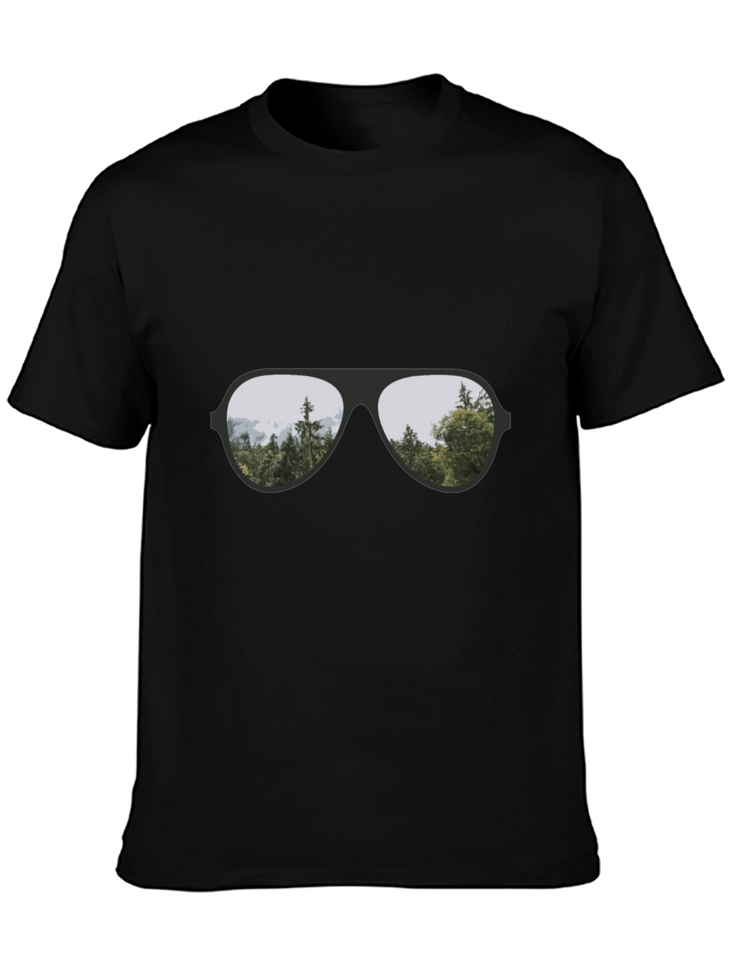 Cool Aviator Sunglasses Reflective T-Shirt
