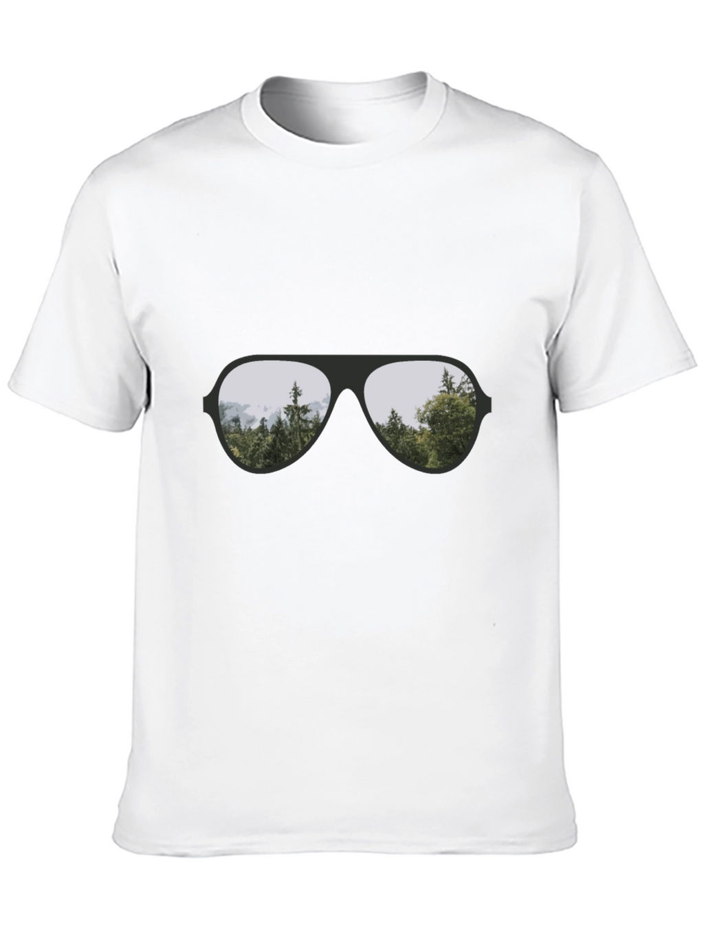 Cool Aviator Sunglasses Reflective T-Shirt