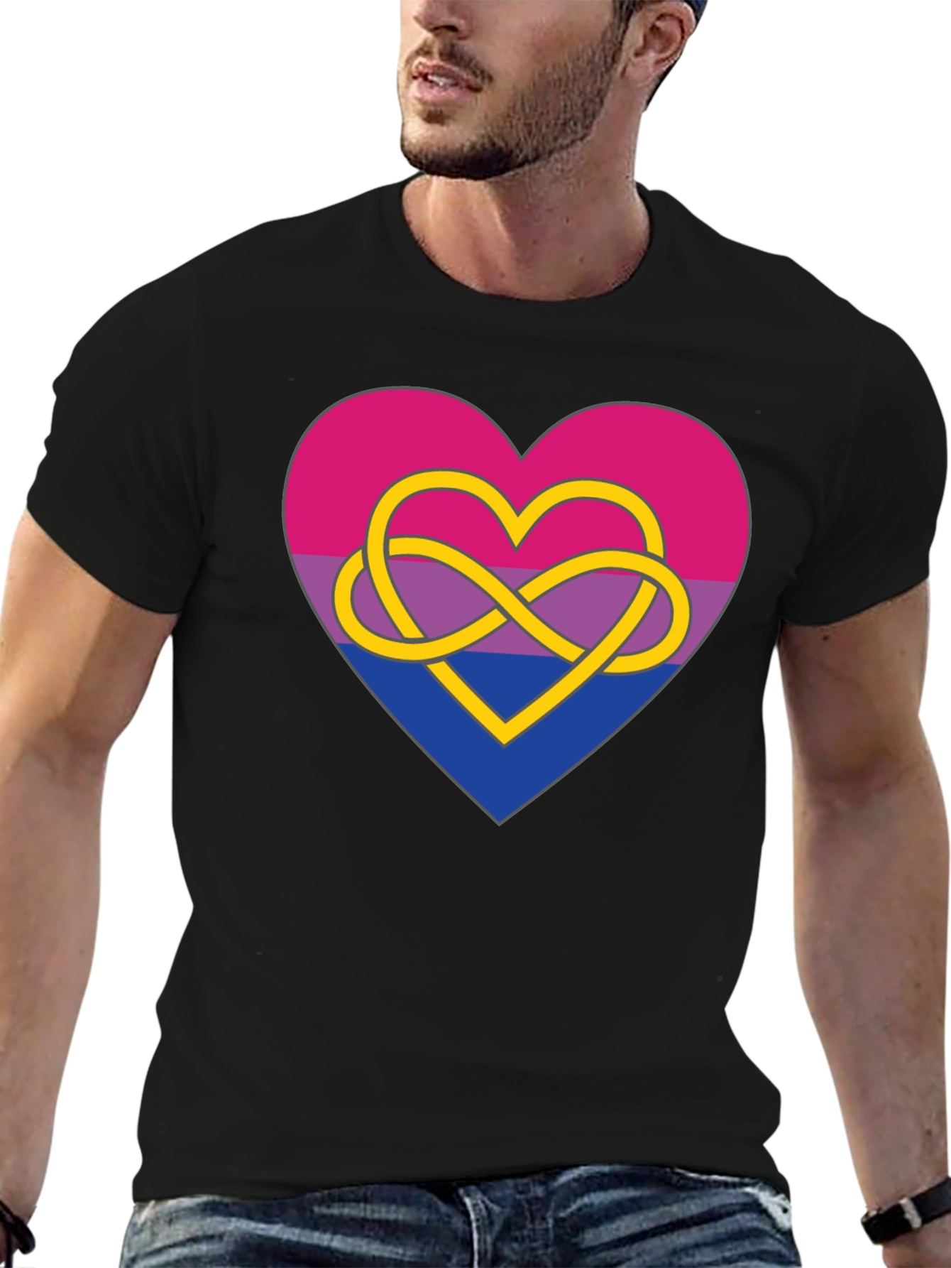Bi Pride Heart T-Shirt: Show Your Colors!