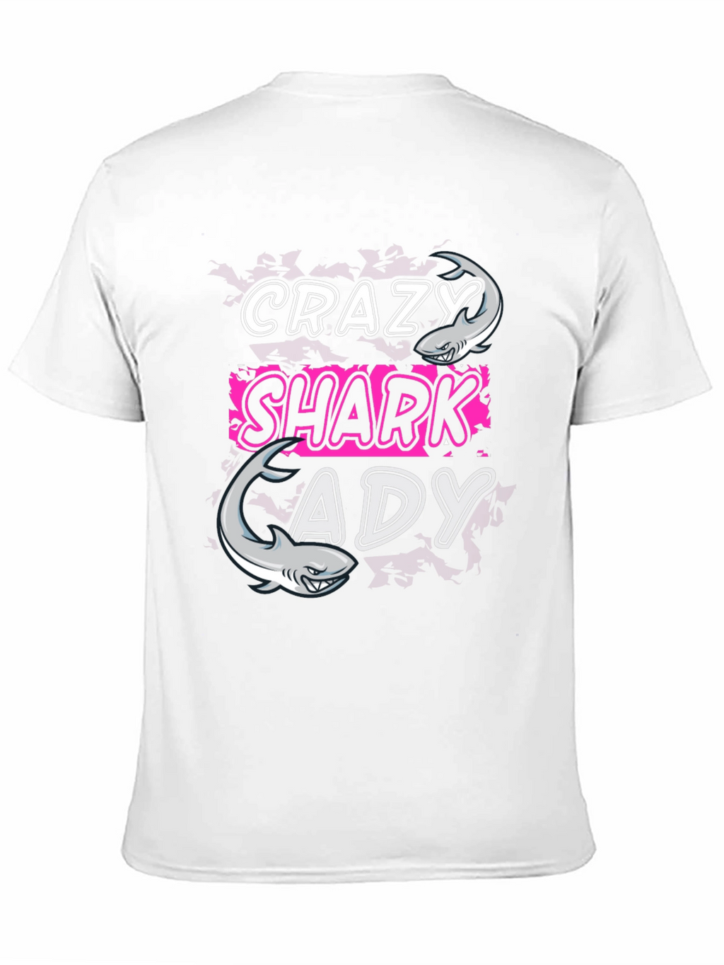 Crazy Shark Lady T-Shirt - Funny Shark Lover Tee