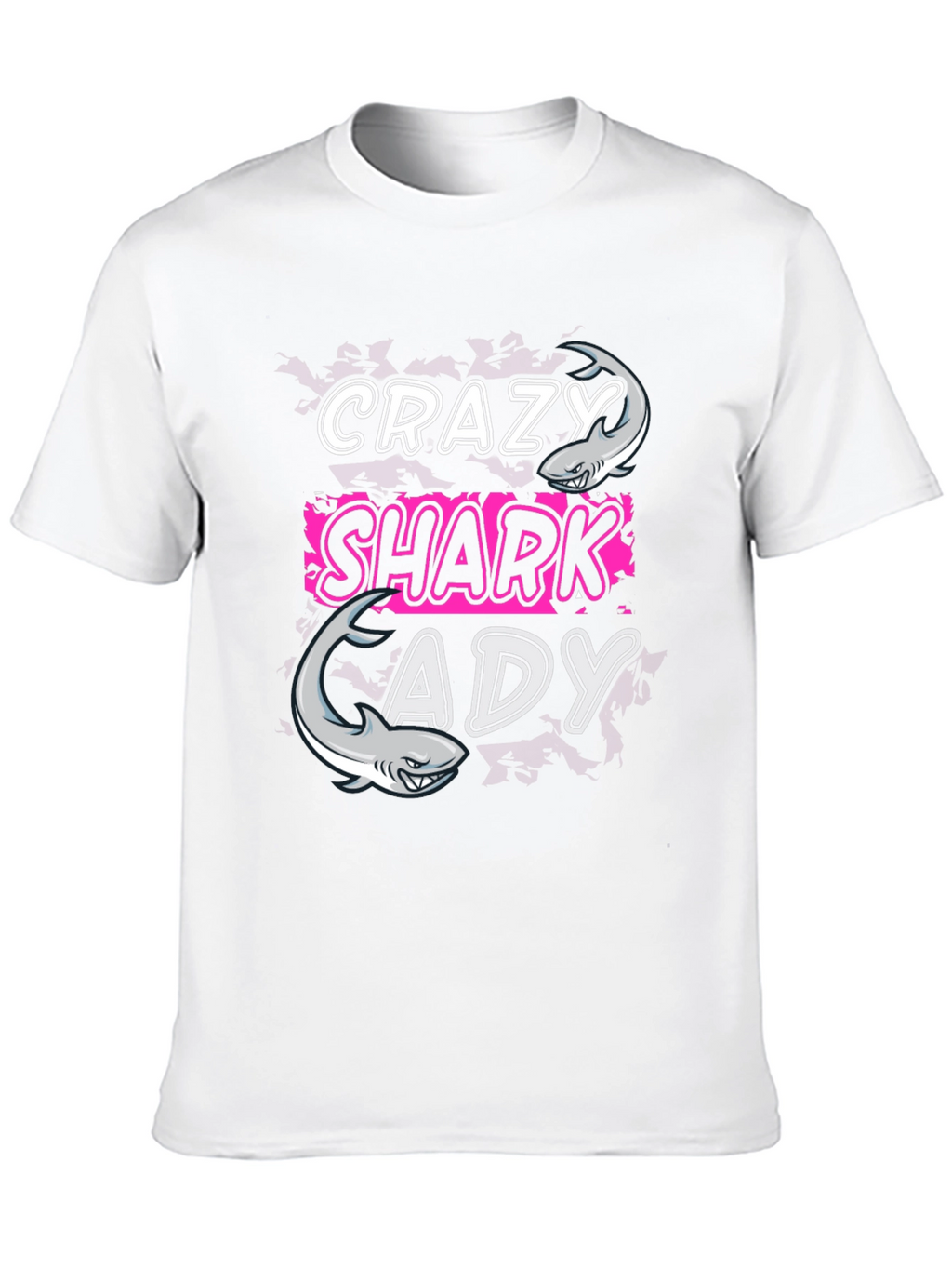 Crazy Shark Lady T-Shirt - Funny Shark Lover Tee