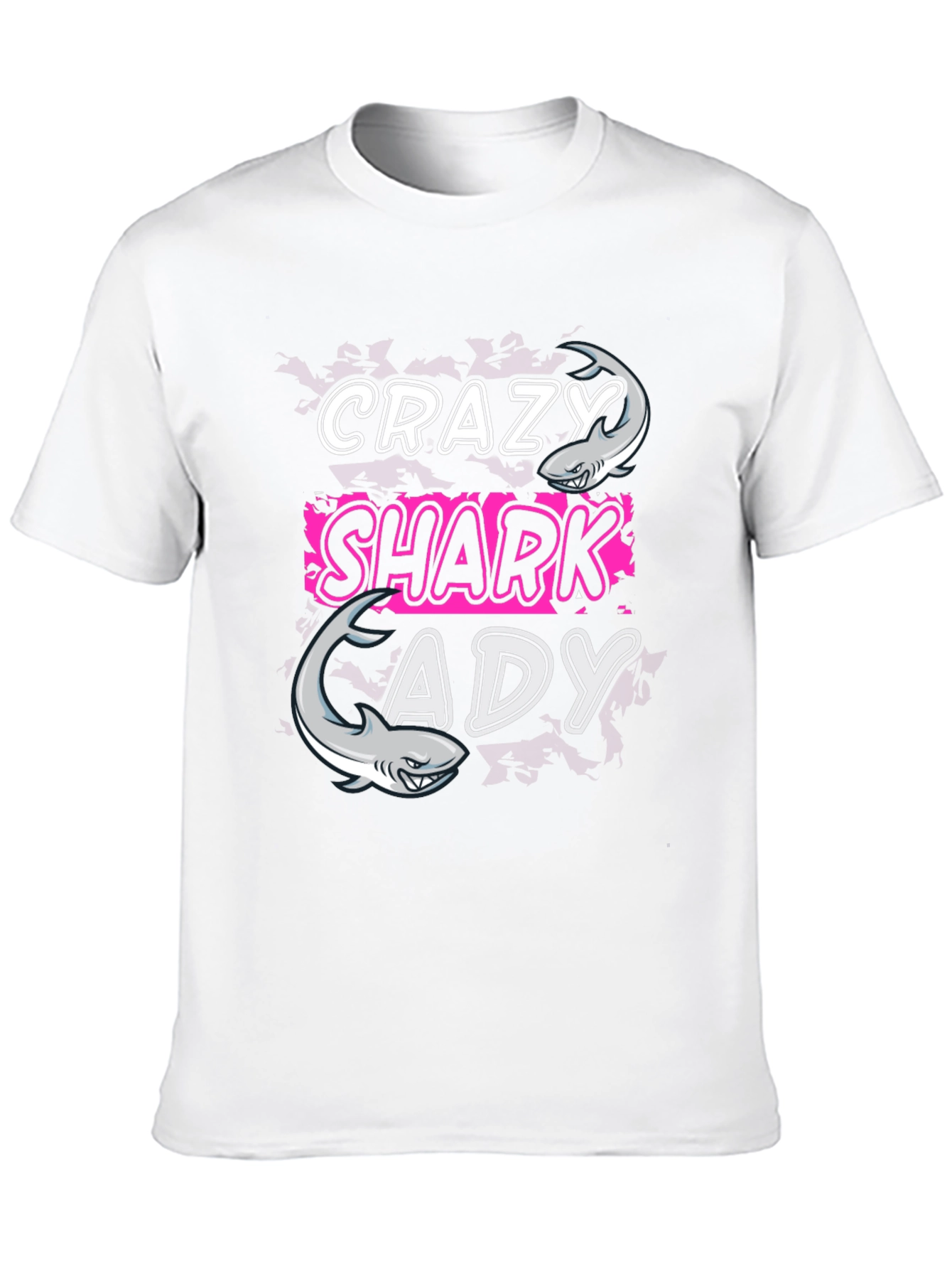 Crazy Shark Lady T-Shirt - Funny Shark Lover Tee