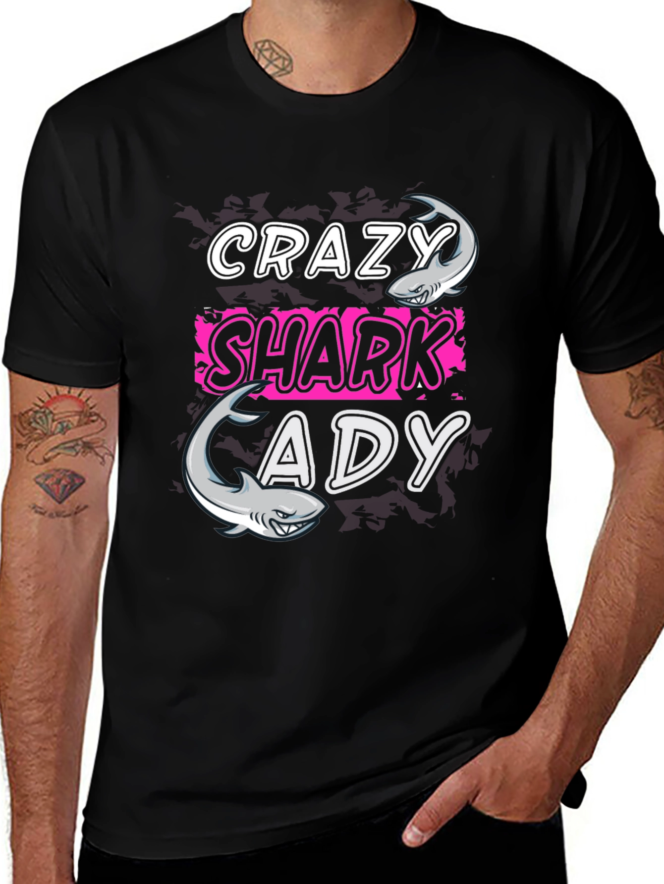 Crazy Shark Lady T-Shirt - Funny Shark Lover Tee