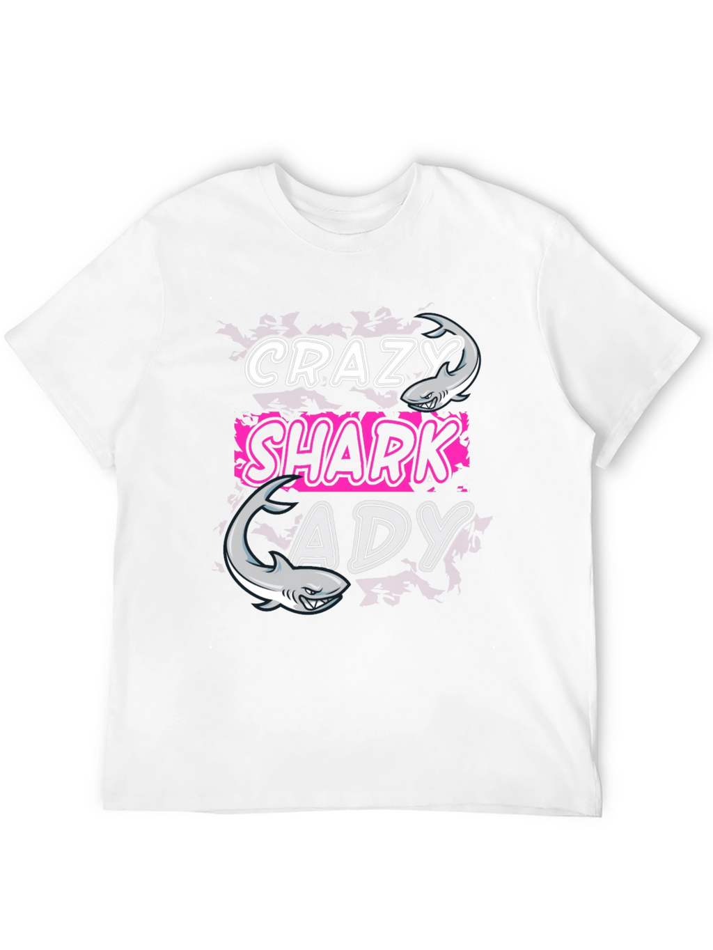 Crazy Shark Lady T-Shirt - Funny Shark Lover Tee