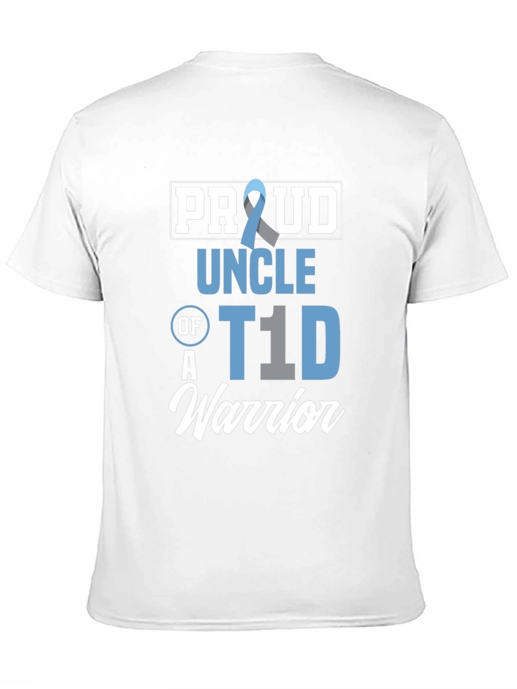 Proud Uncle of a T1D Warrior Black T-Shirt