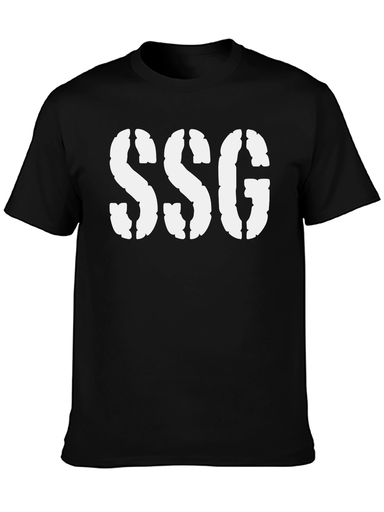 SSG Stencil Graphic Tee - Bold Black Casual Comfort